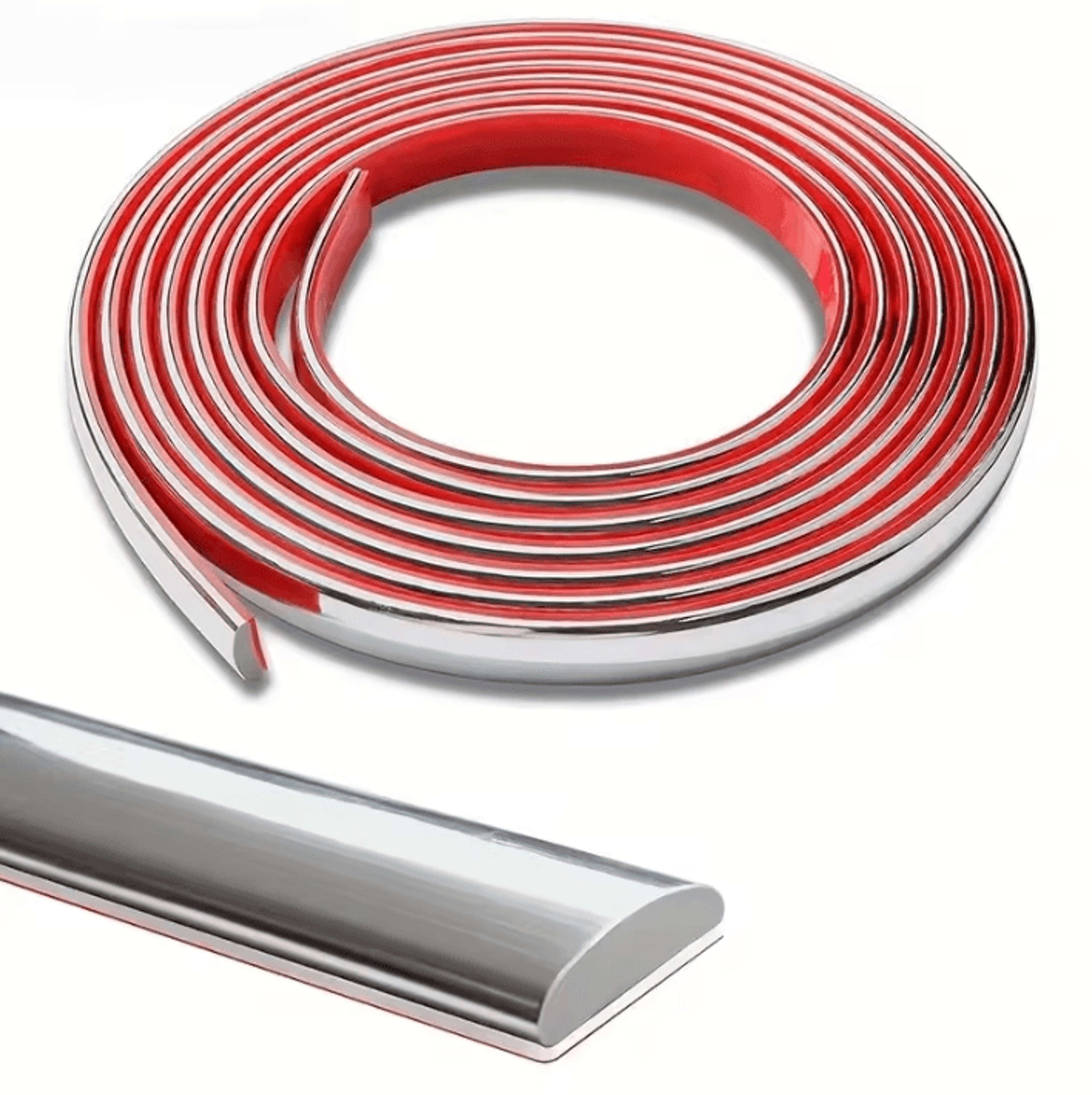 5m self adhesive pvc molding trim – flexible mirror frame & wall decor strip