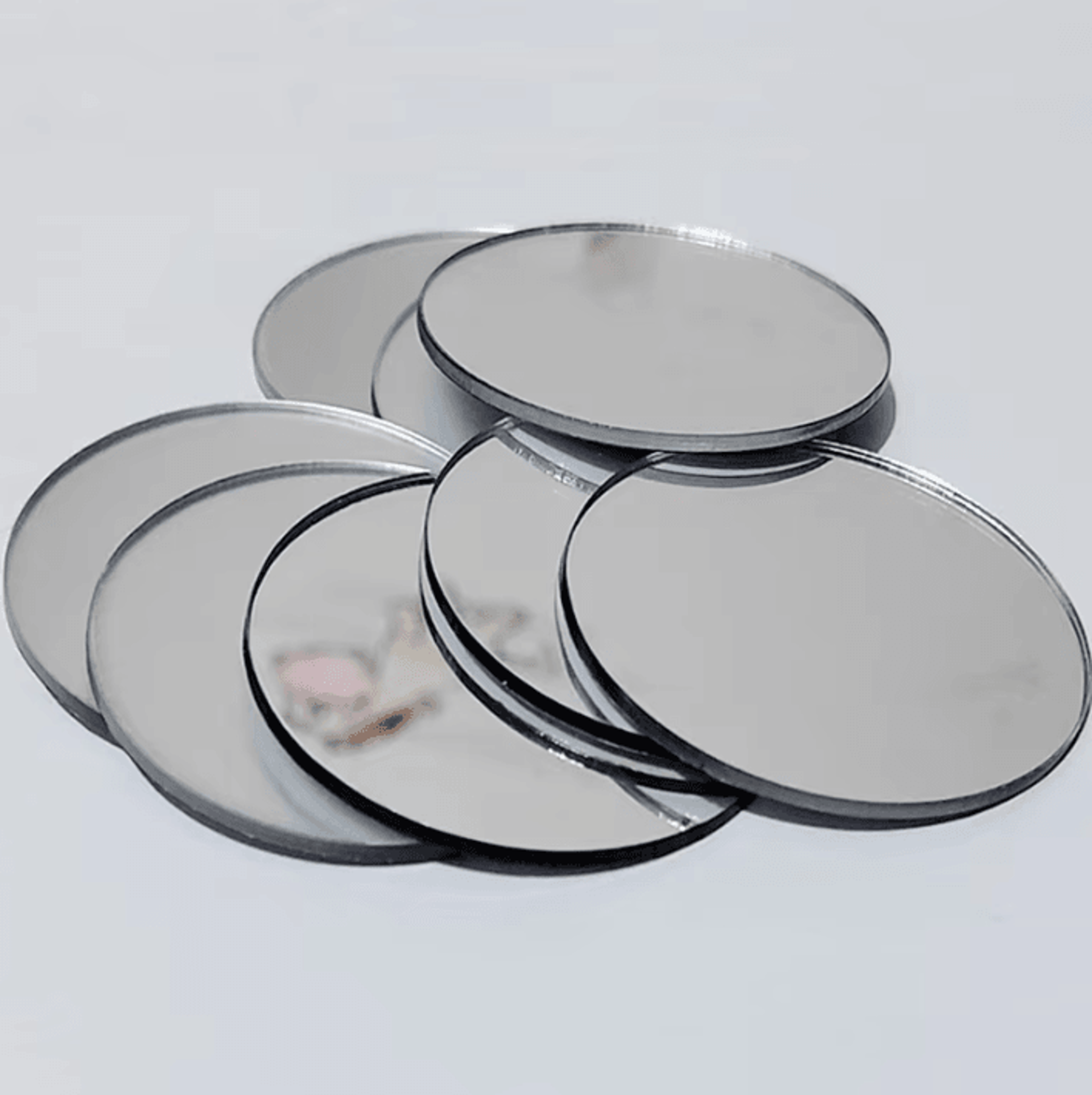 10pcs round acrylic mirror wall stickers – self adhesive decorative mirrors 5/8/12cm