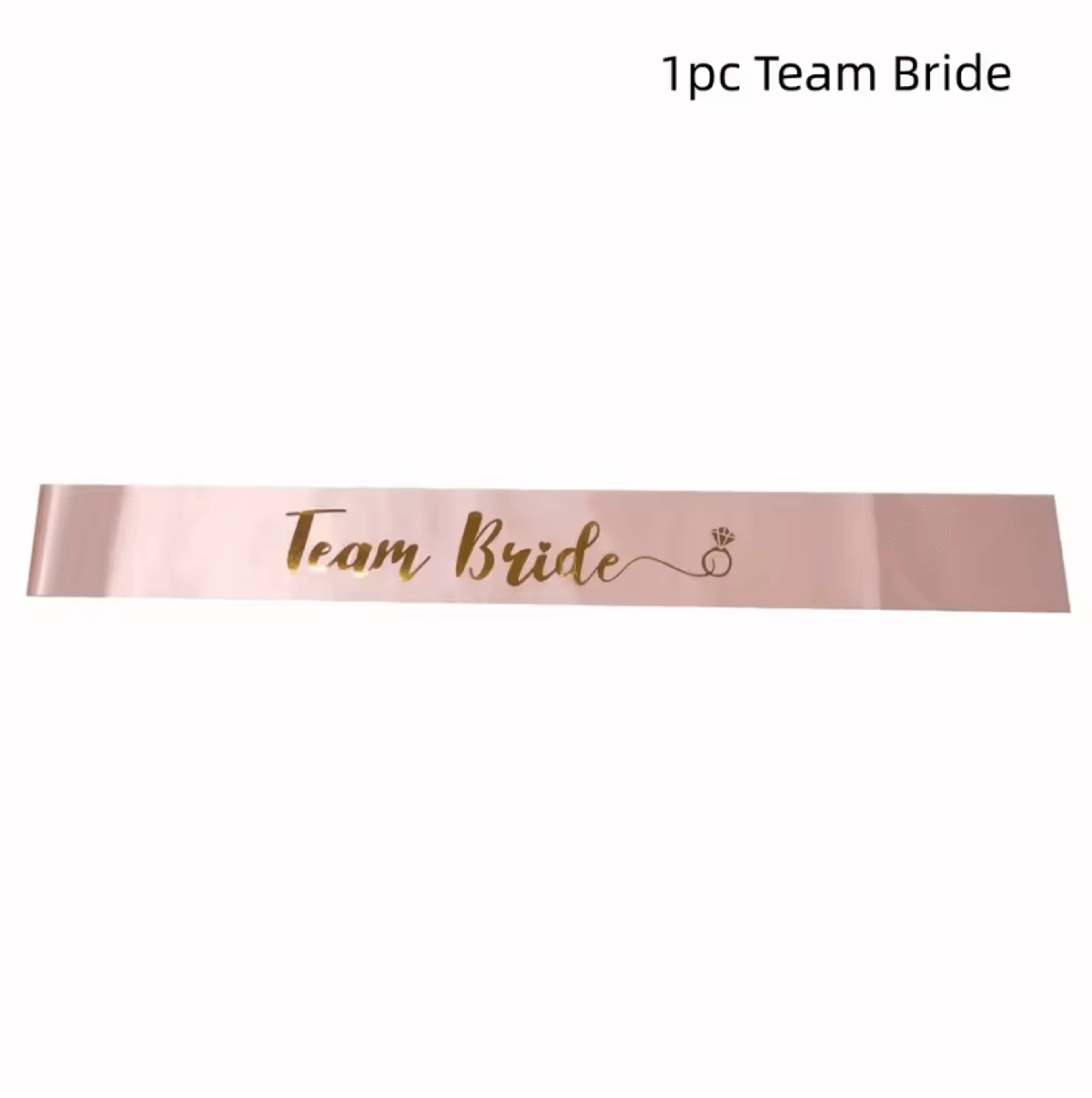 rose gold bride to be & team bride satin sash set – bachelorette party accessories