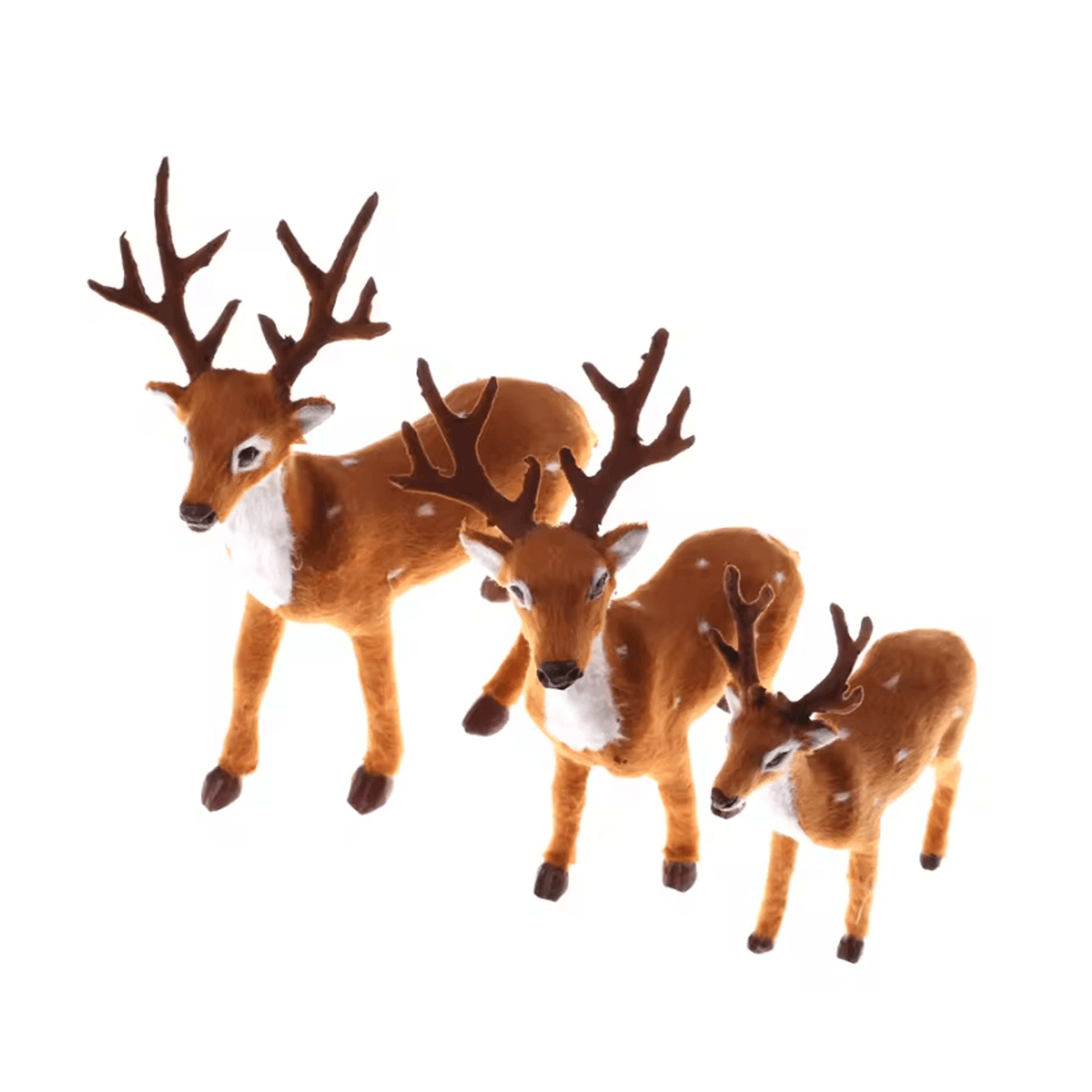 simulation plush reindeer christmas decoration – festive elk ornament for holiday decor