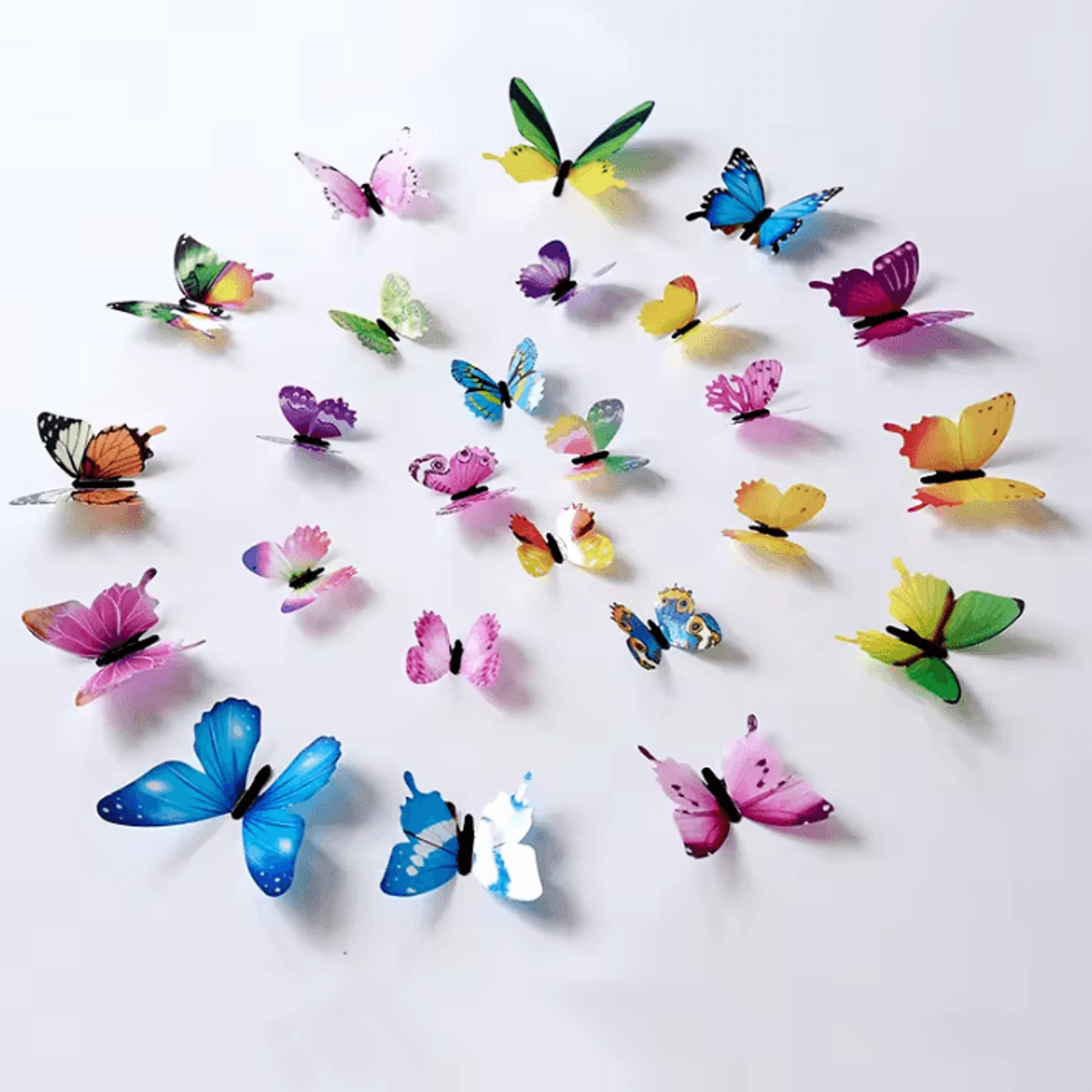 12pcs 3d luminous butterfly wall stickers – glow in the dark home & party decor