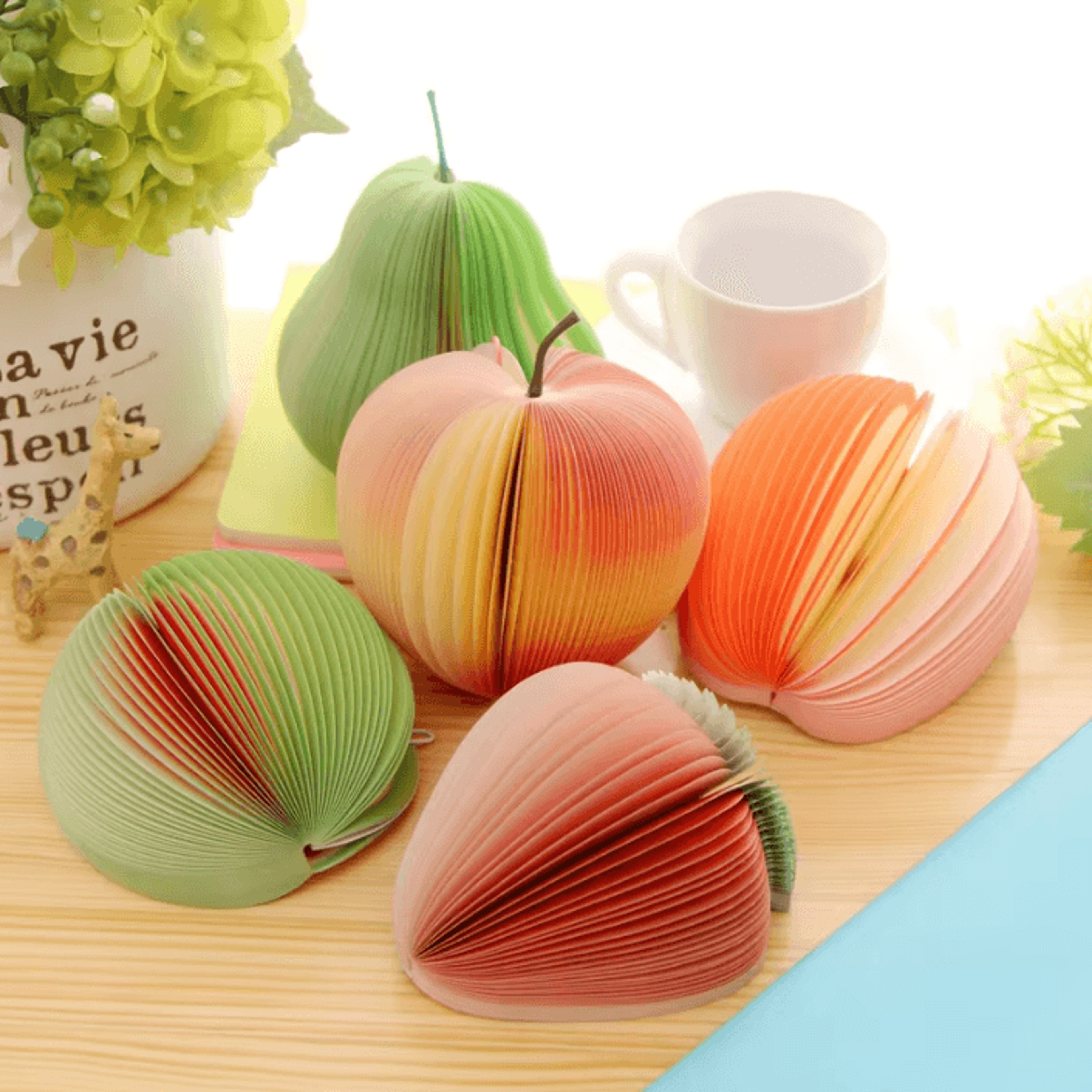 creative 3d fruit sticky notes – kawaii diy memo pad for desk & office