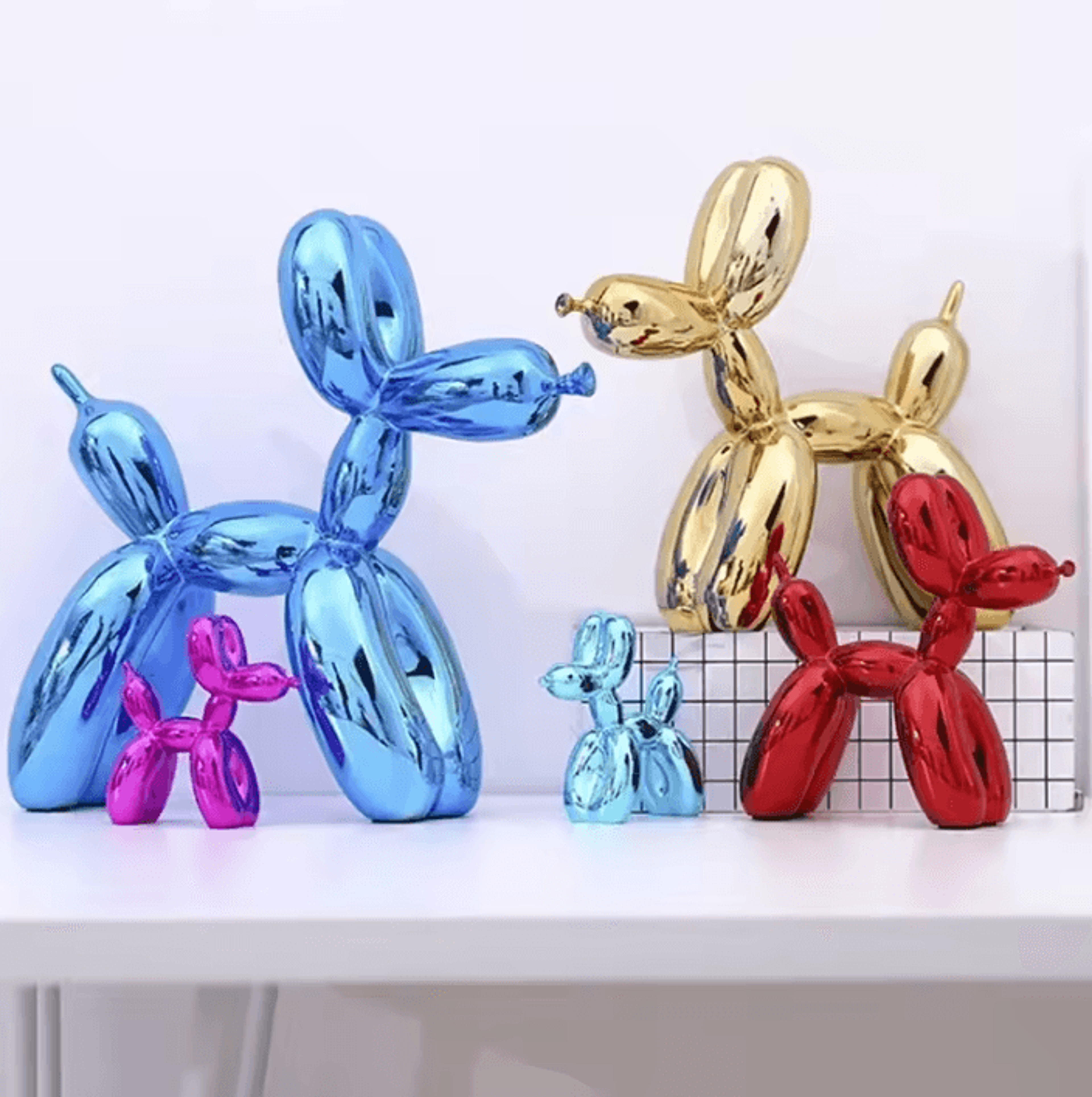 nordic resin balloon dog sculpture for modern home and office decor