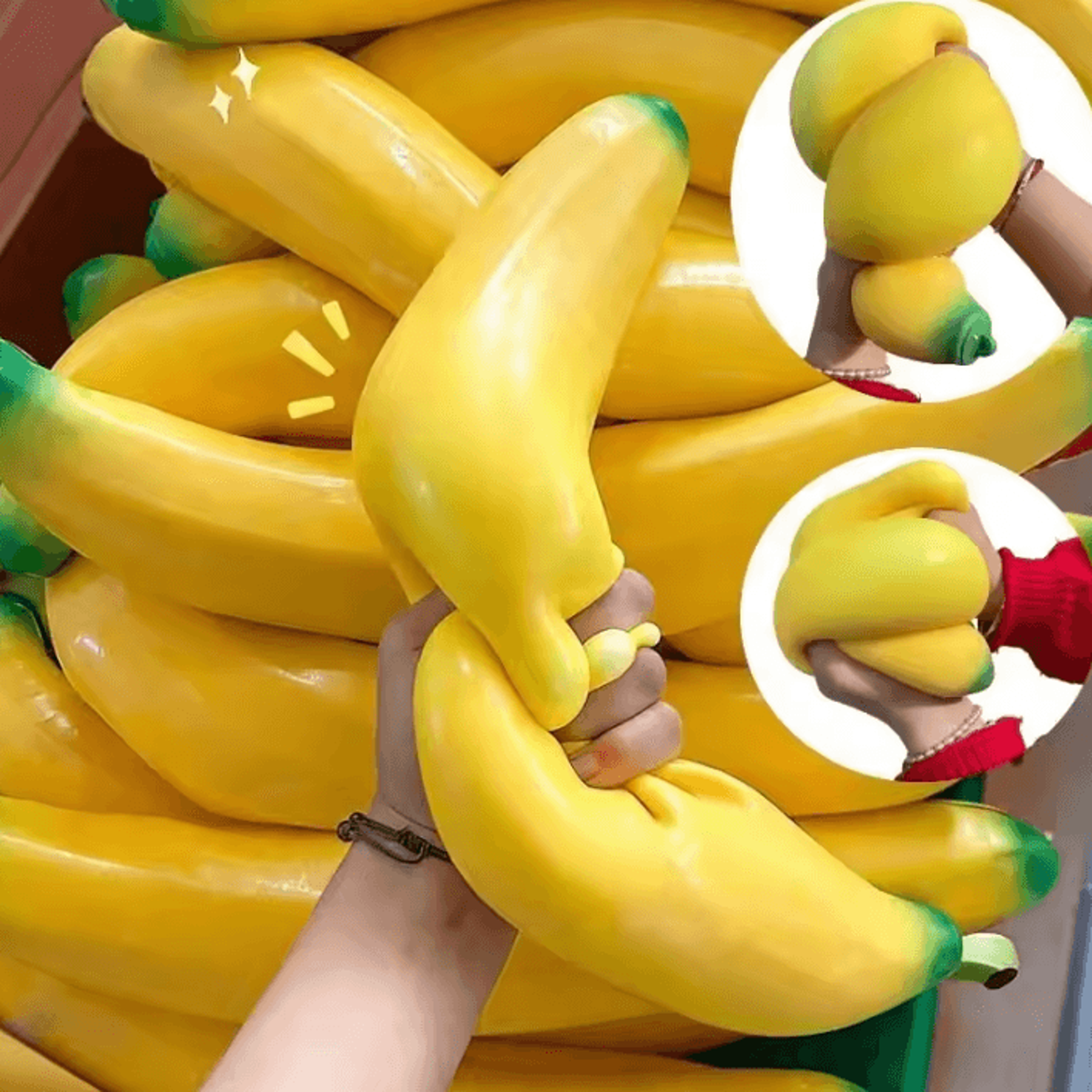 giant banana squishy toy – slow rebound stress relief squeeze toy