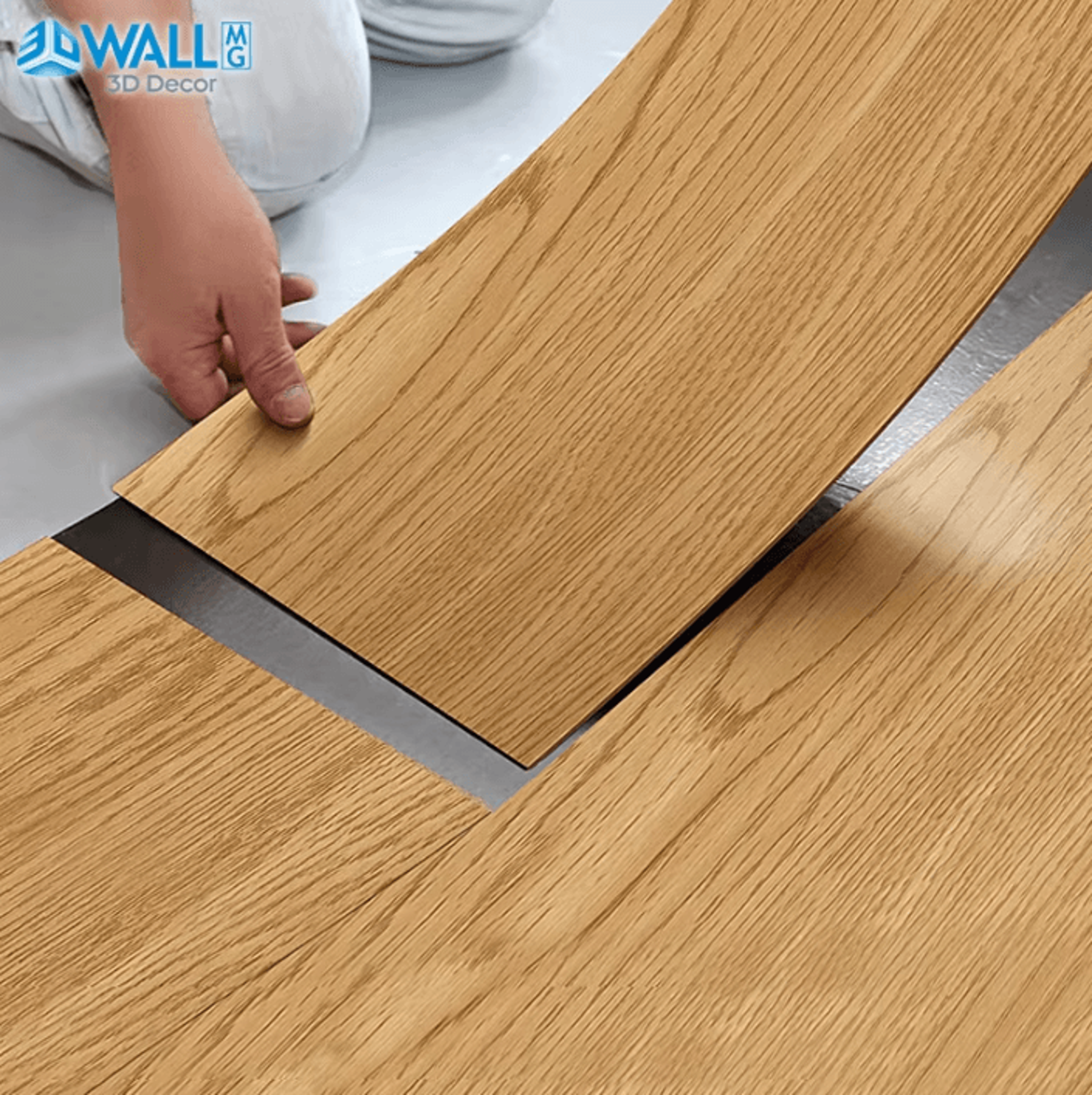 91x15cm 3d wood grain self-adhesive waterproof floor sticker