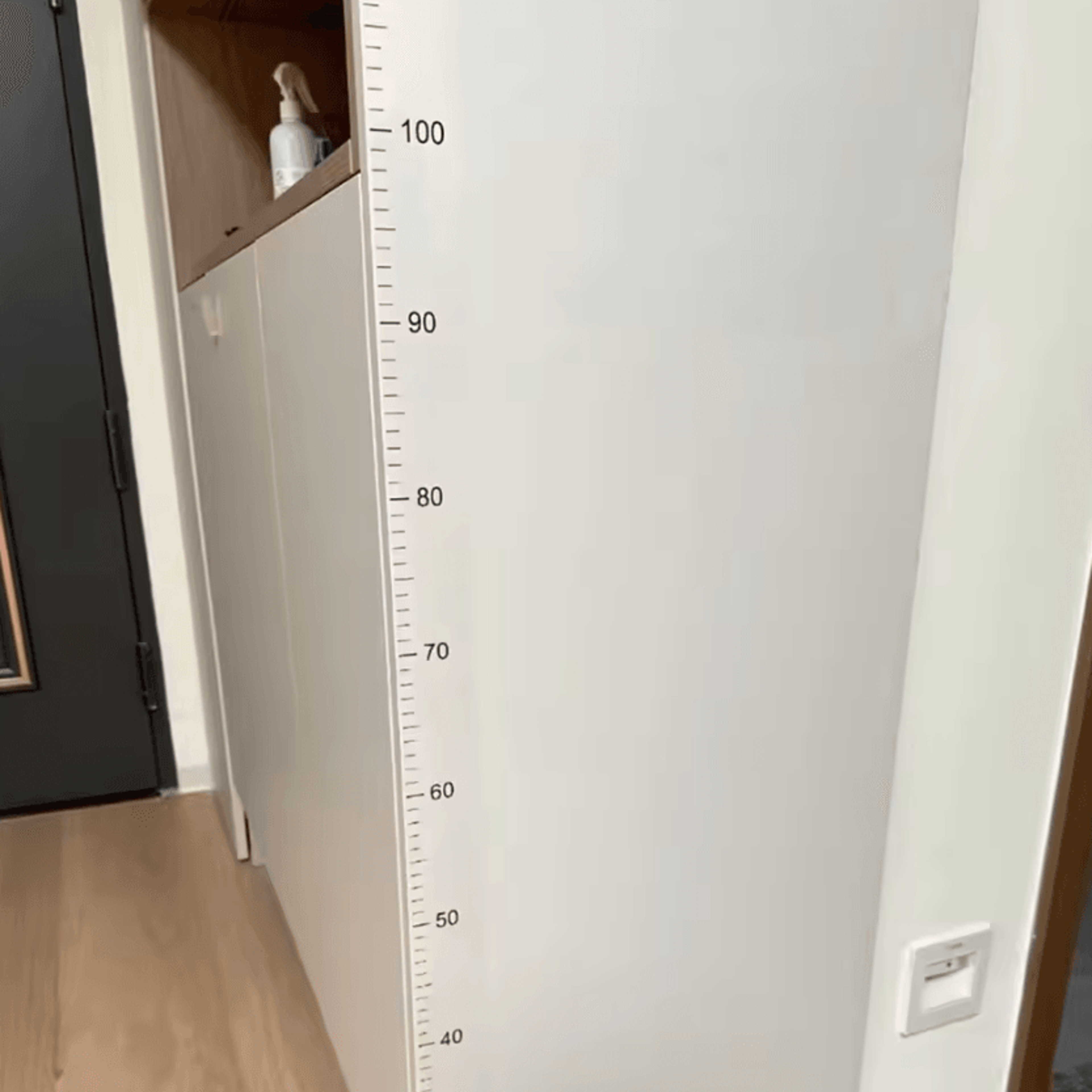2 meter removable height chart wall sticker for kids room
