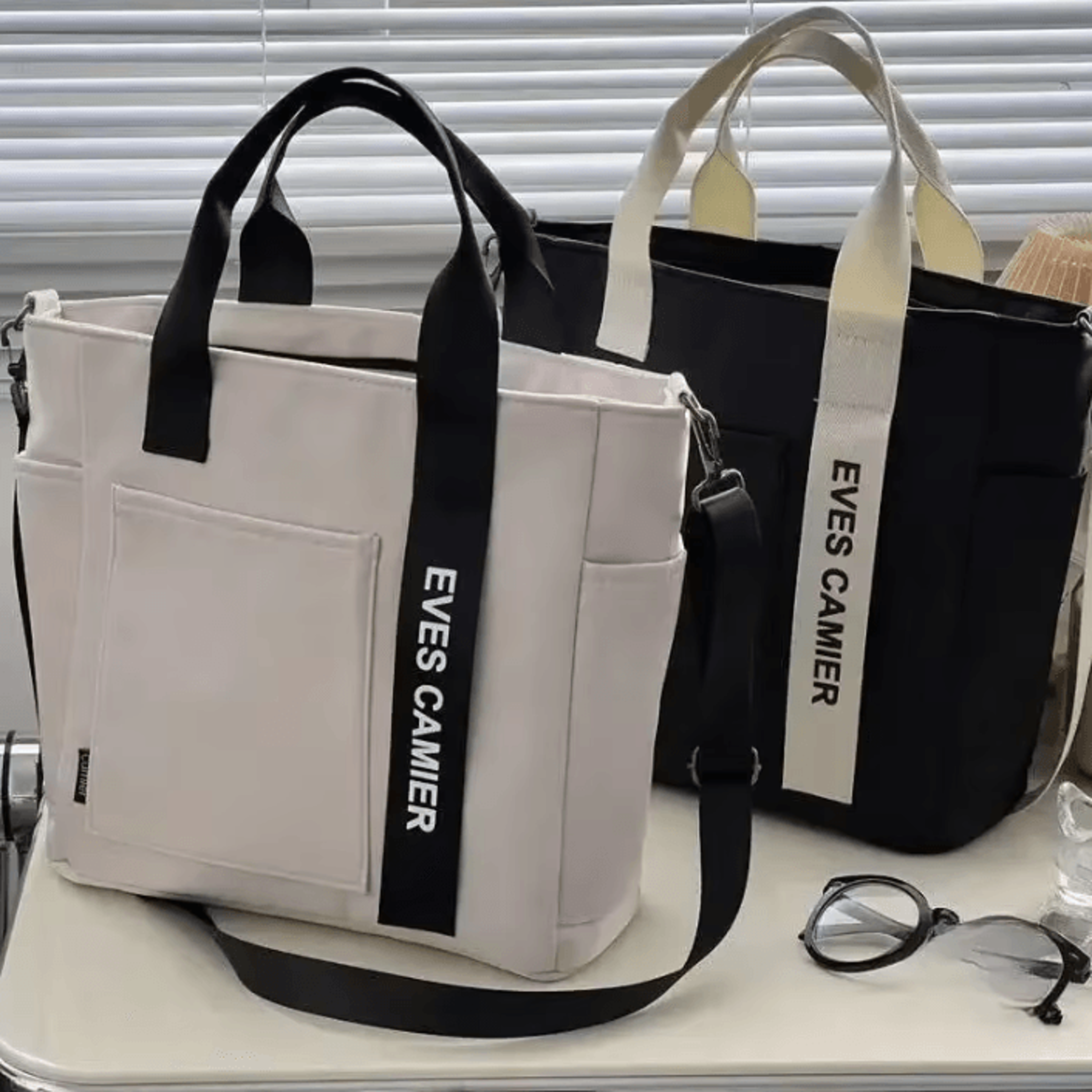 womens large capacity waterproof nylon tote bag – casual shoulder messenger bag