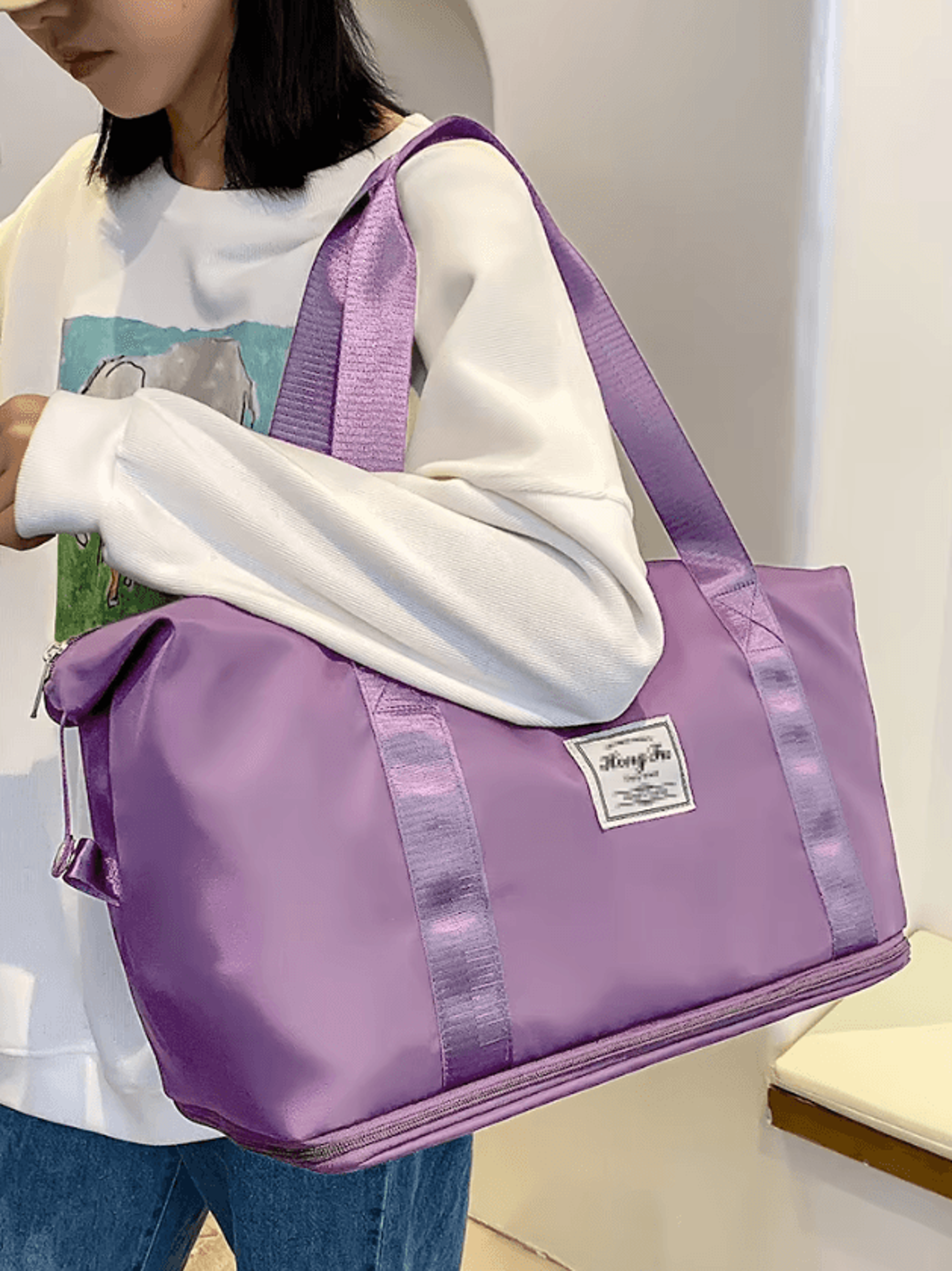 unixinu womens large capacity waterproof travel duffle bag
