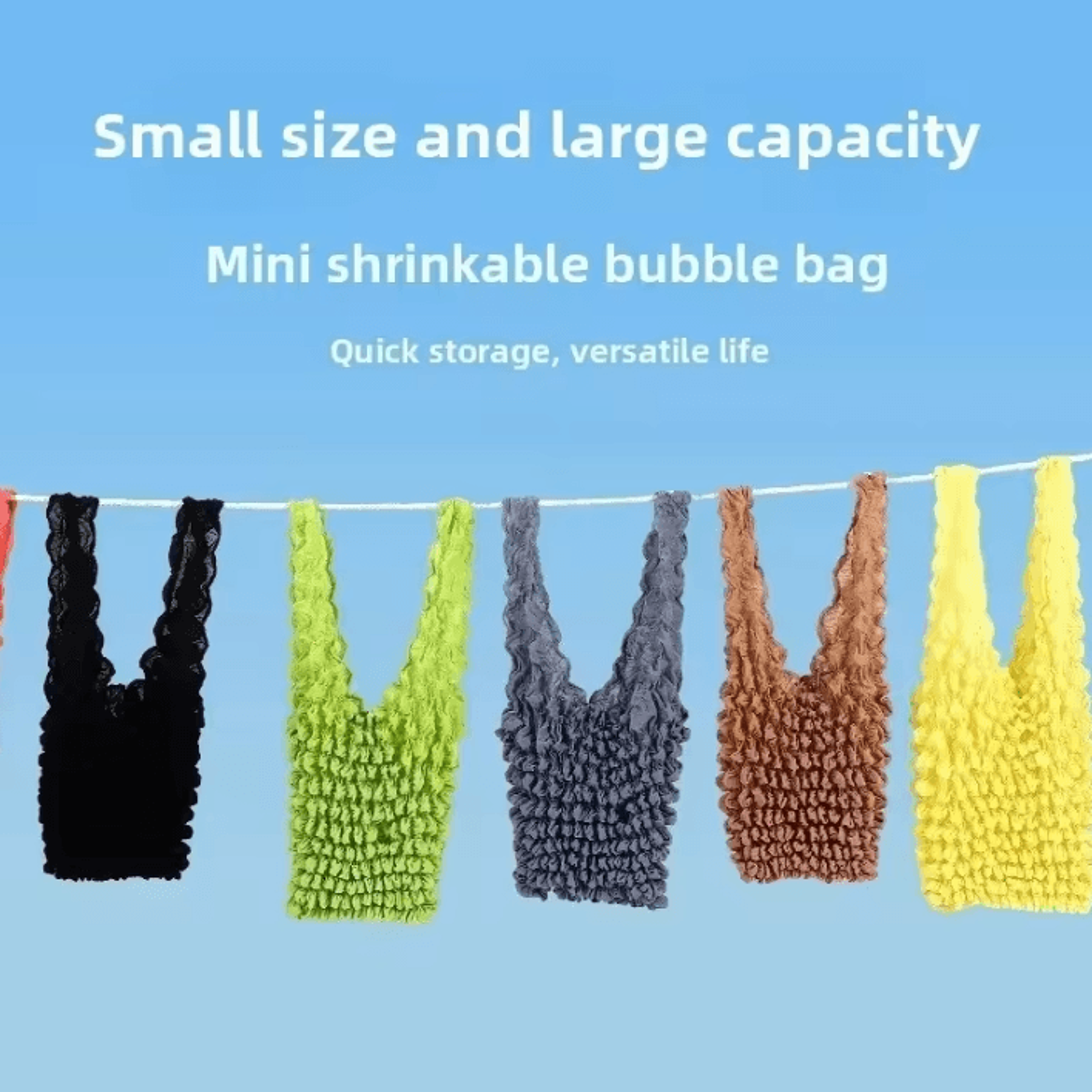 black hedgehog textured shoulder bag - bubble crepe handbag