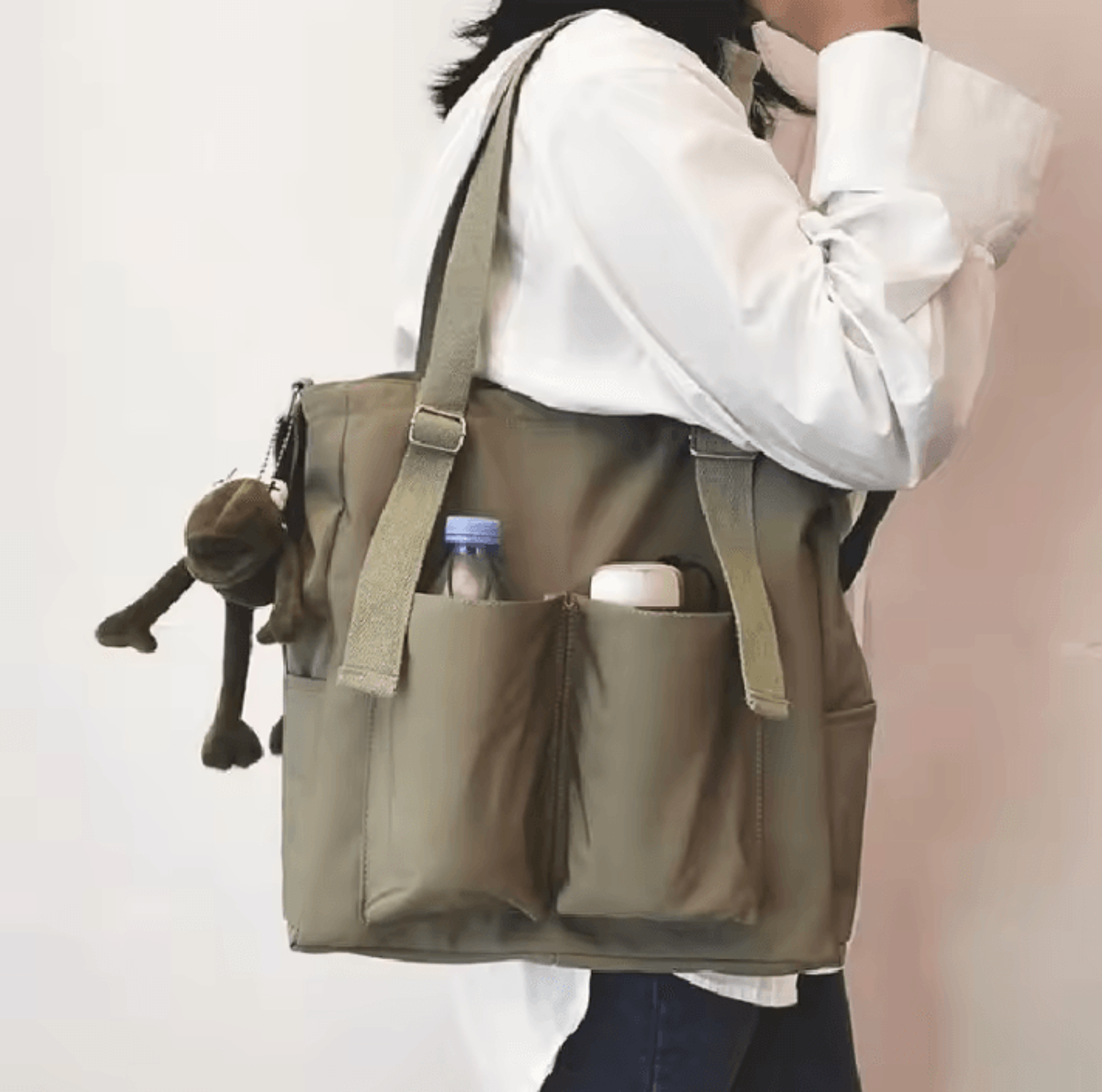 waterproof oxford women's shoulder bag - large capacity crossbody tote