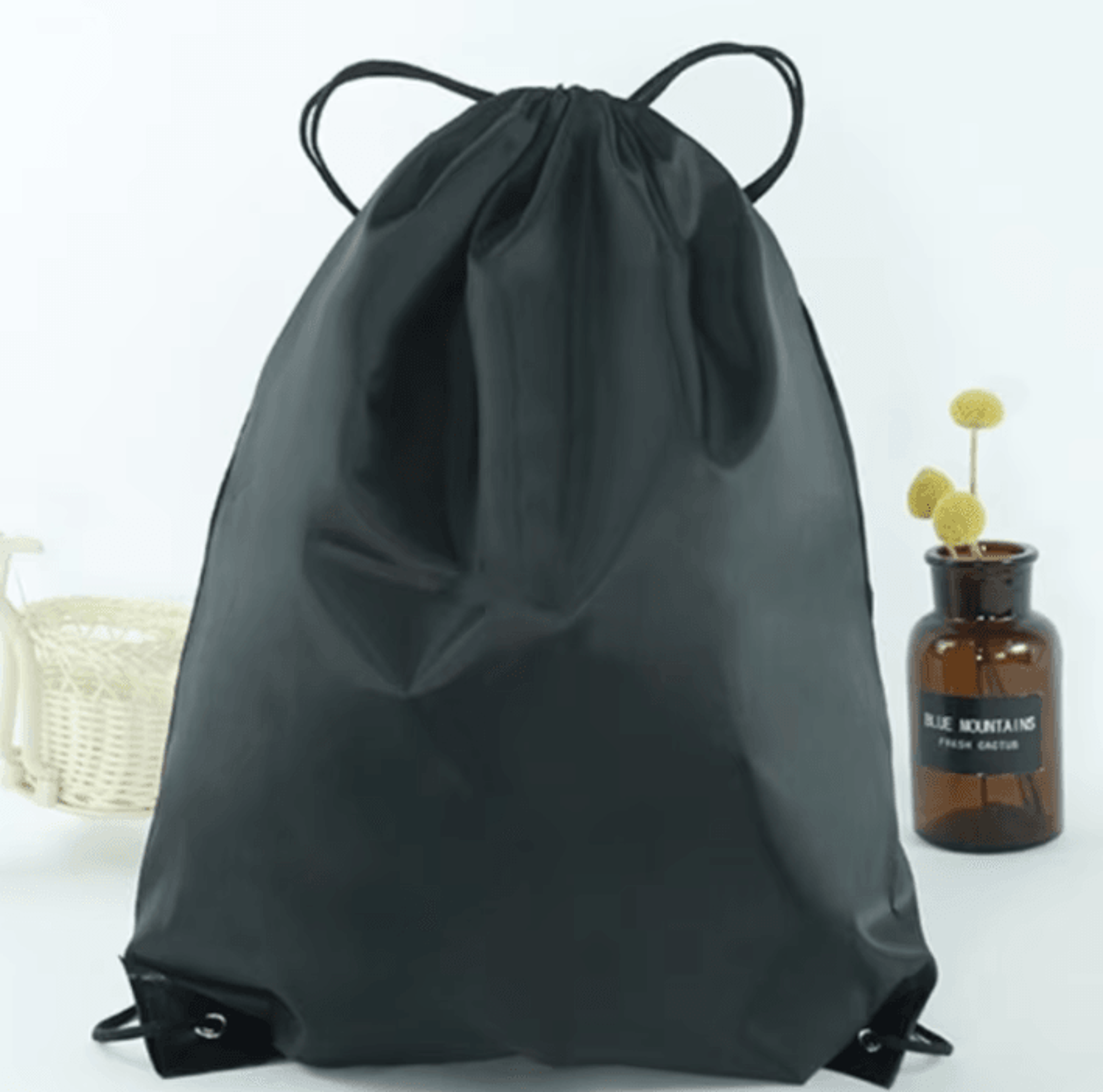 waterproof oxford drawstring gym backpack - portable sports and shoe bag