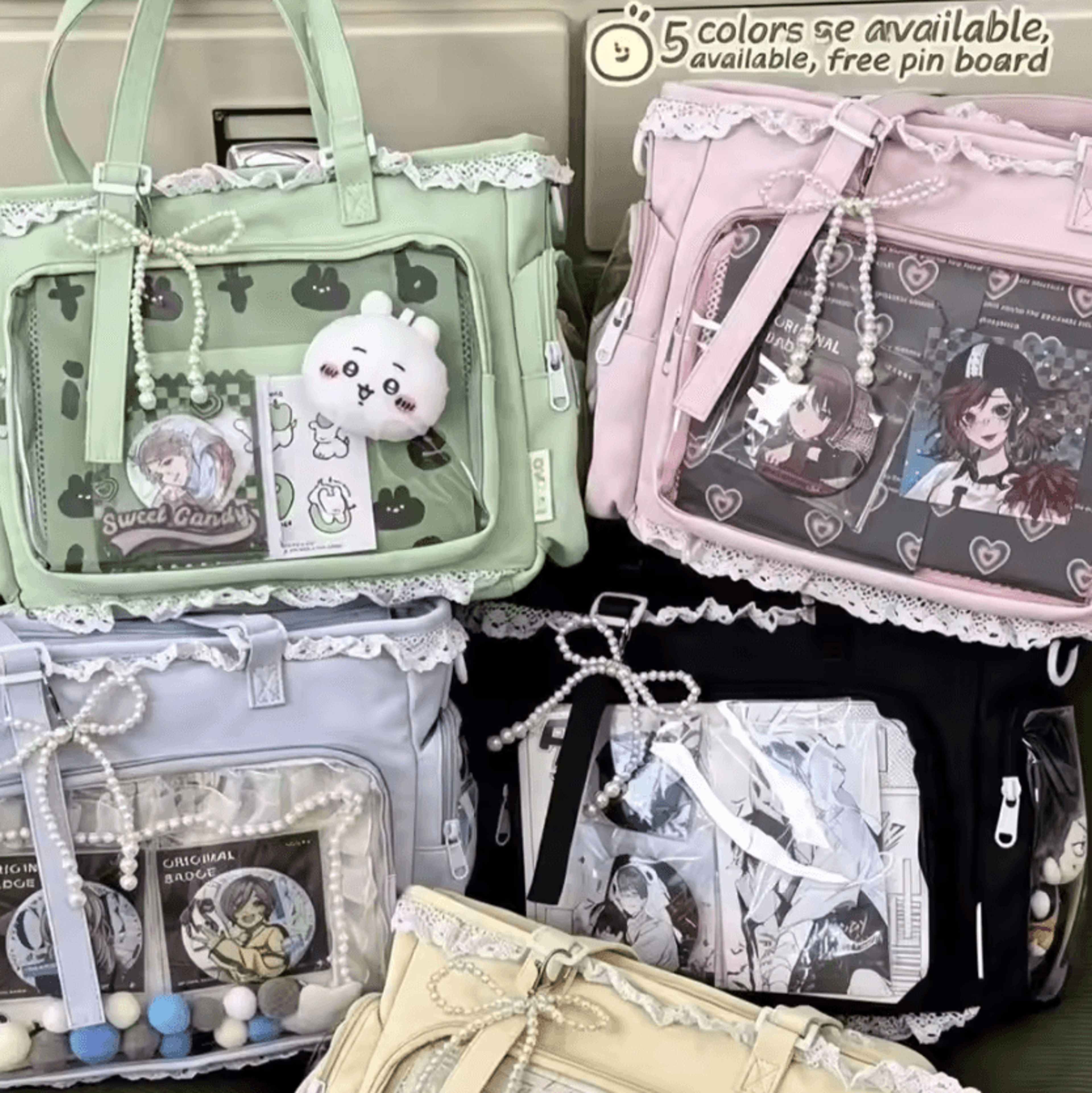 ballet girl japanese ita bag - large capacity kawaii shoulder tote