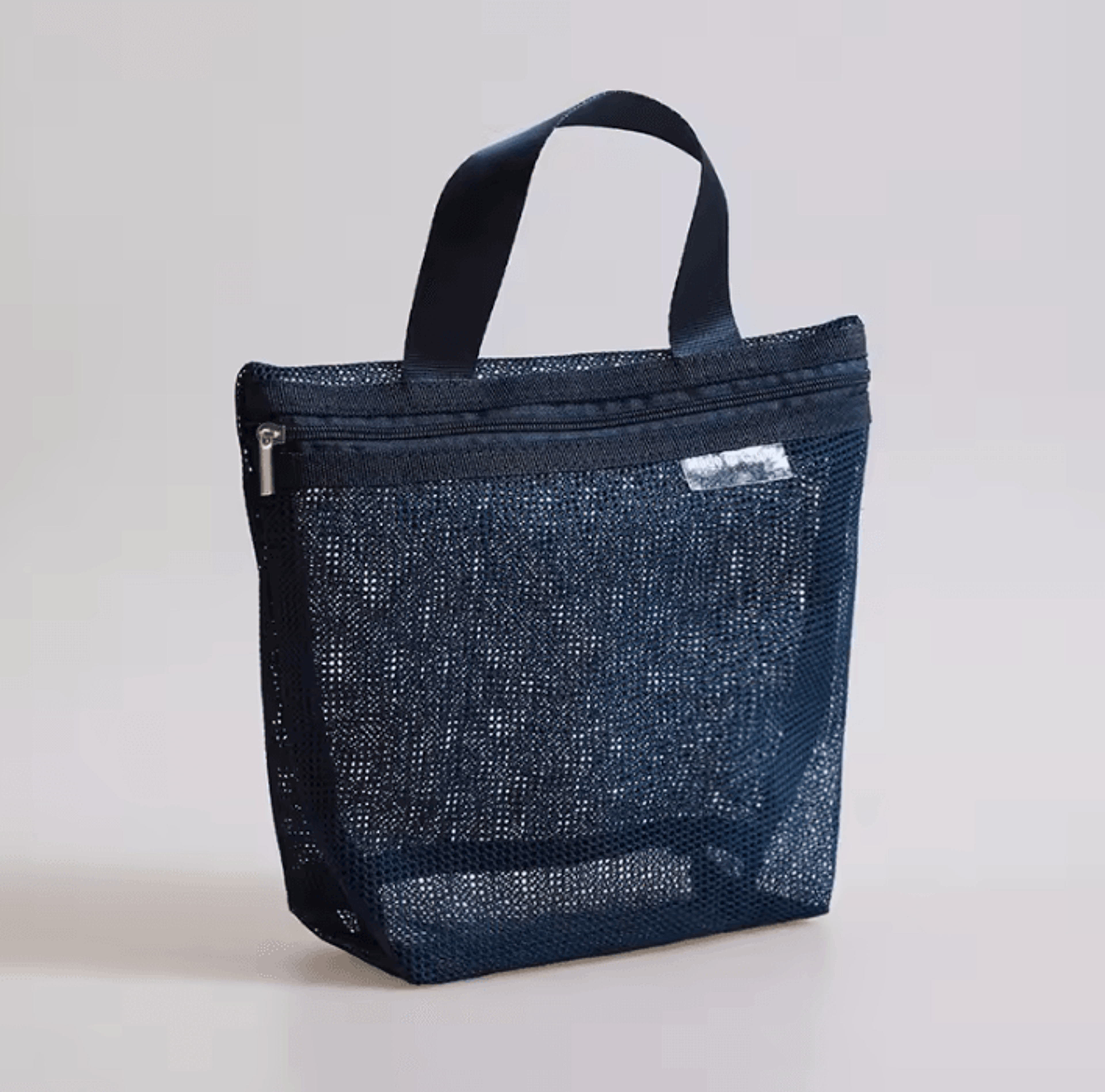 homefish mesh hanging toiletry bag - portable travel makeup organizer