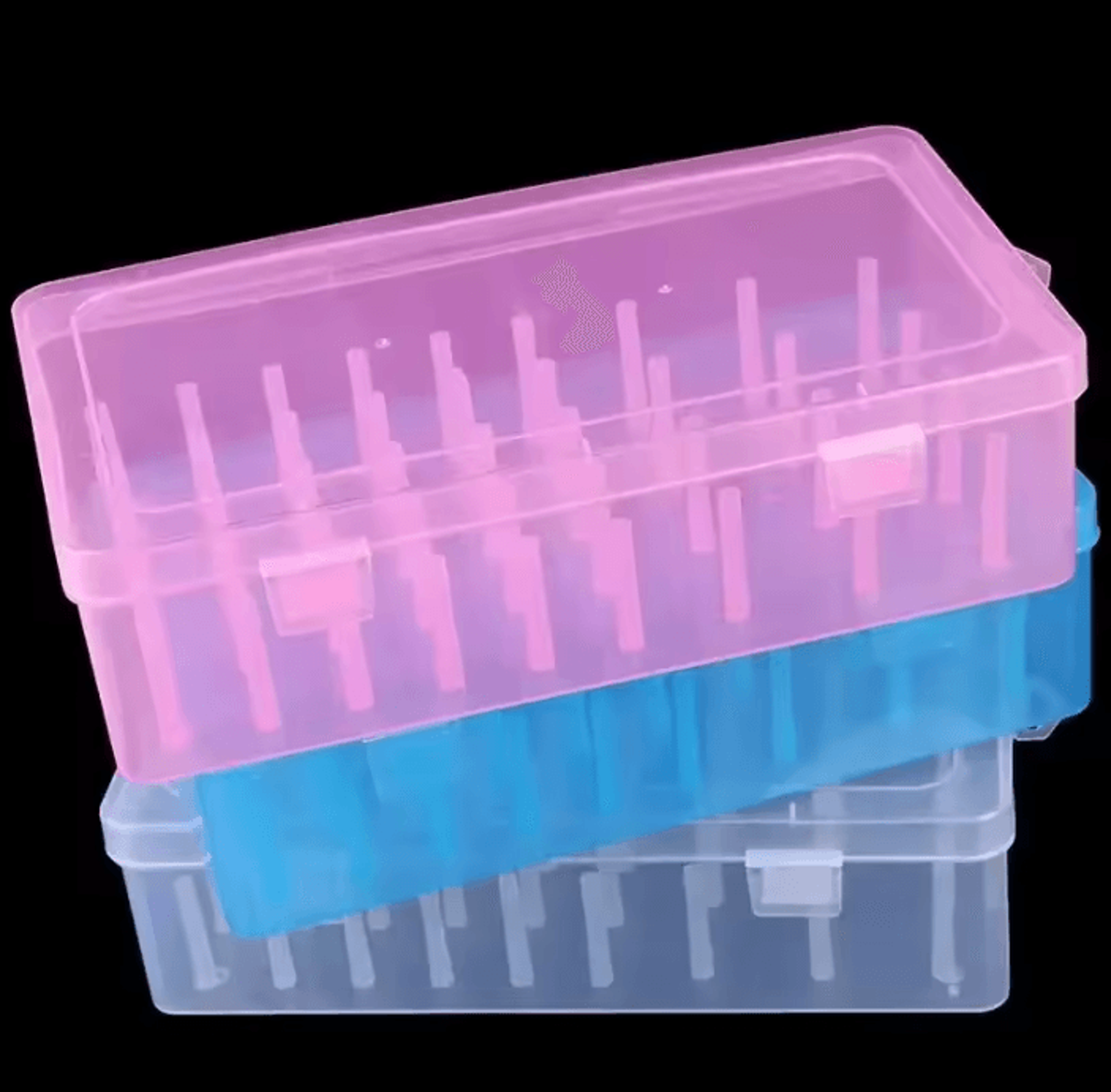 42-piece sewing thread organizer box - 24 spools and bobbin storage case