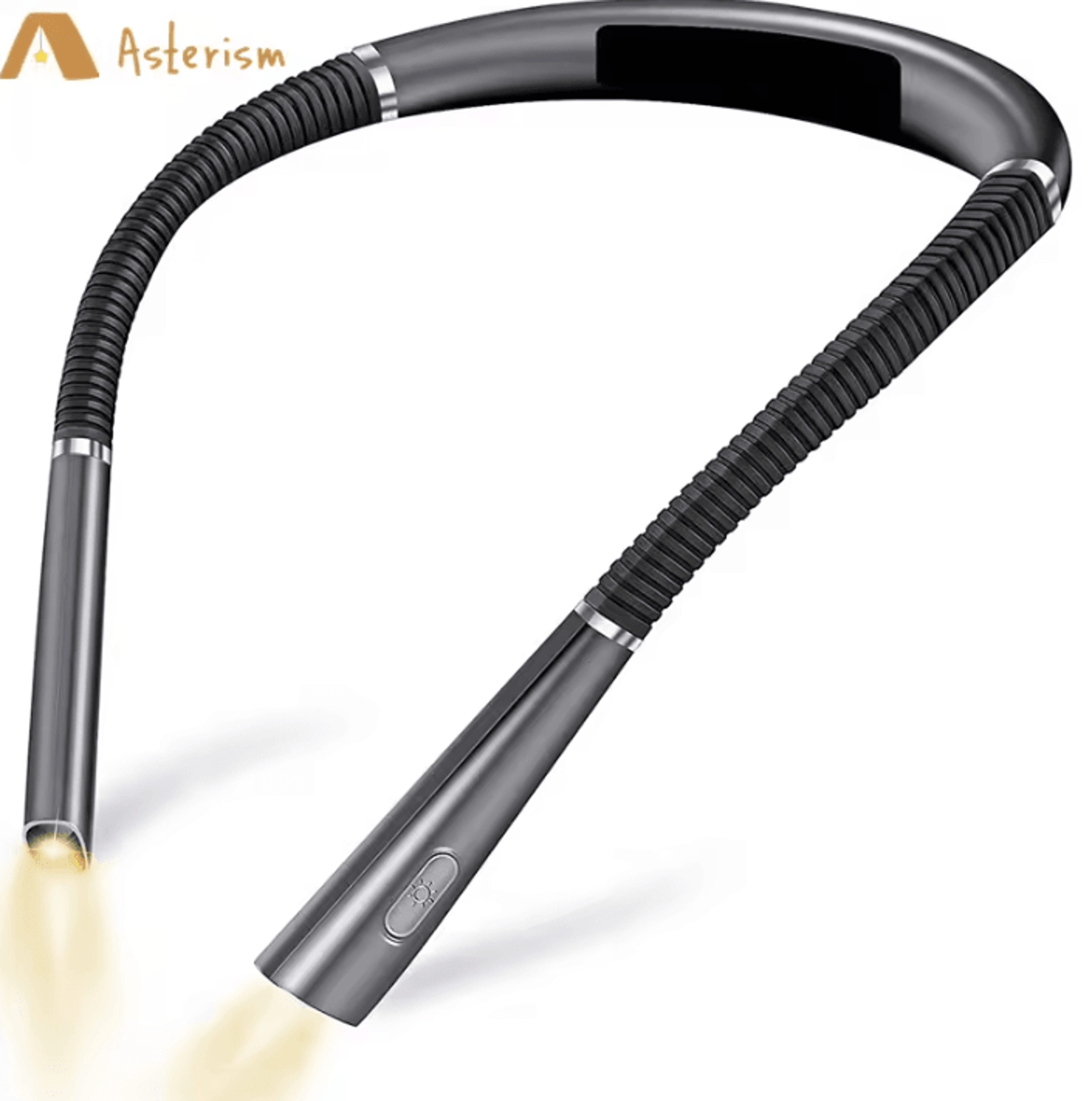 rechargeable led neck reading light - 3 color hands-free book lamp