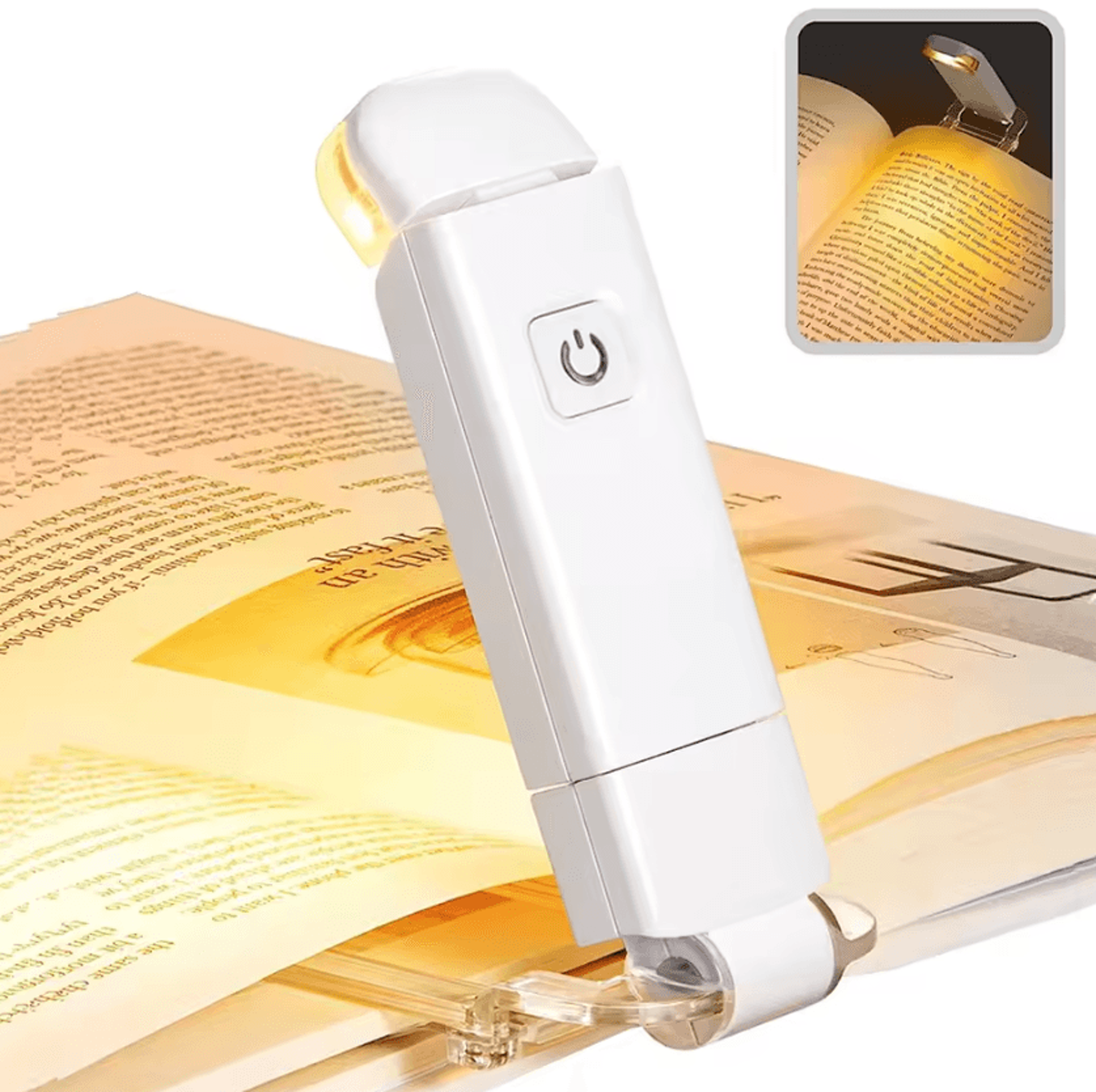 usb rechargeable clip on book light - adjustable led reading lamps