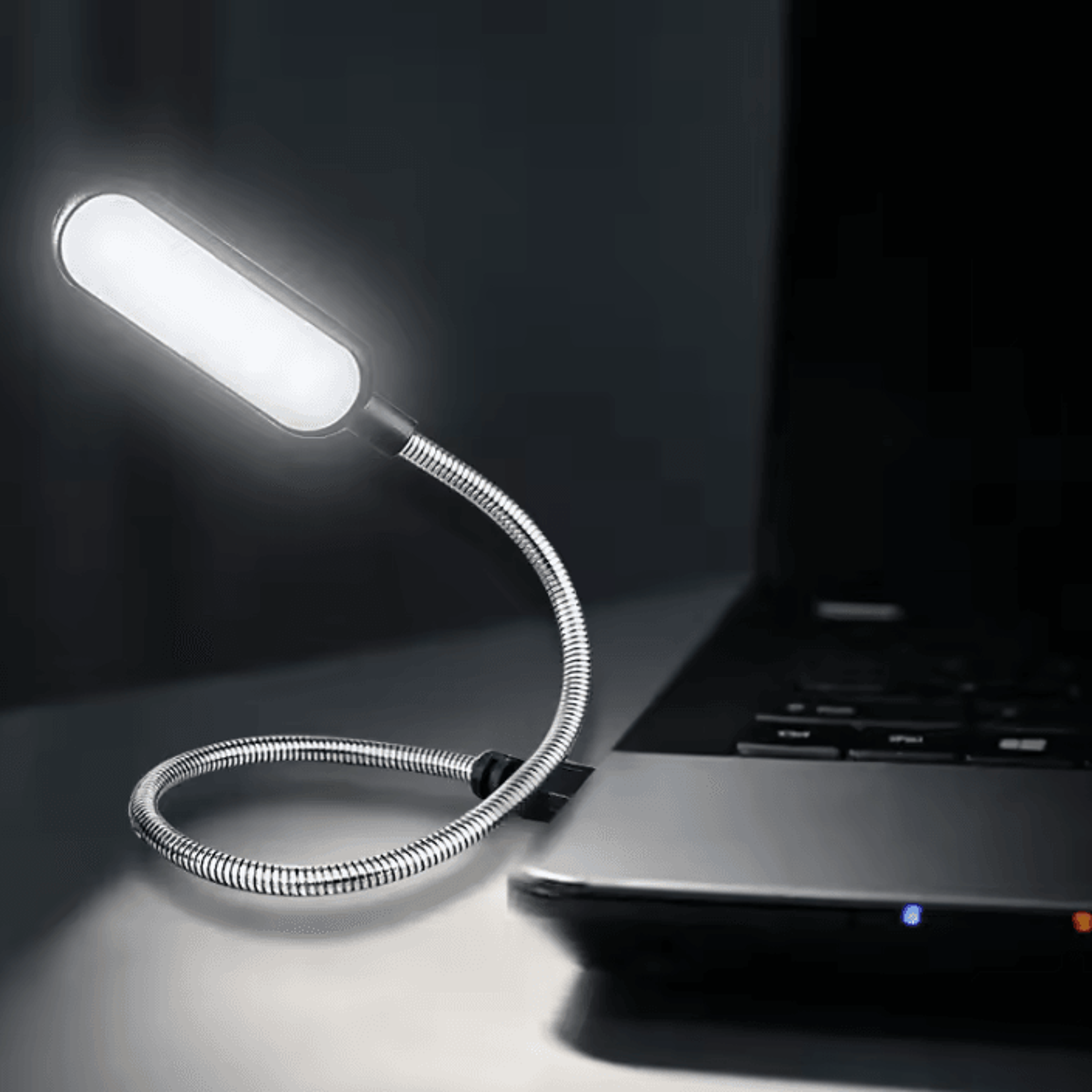 mini flexible usb led reading light - portable laptop and power bank lamp