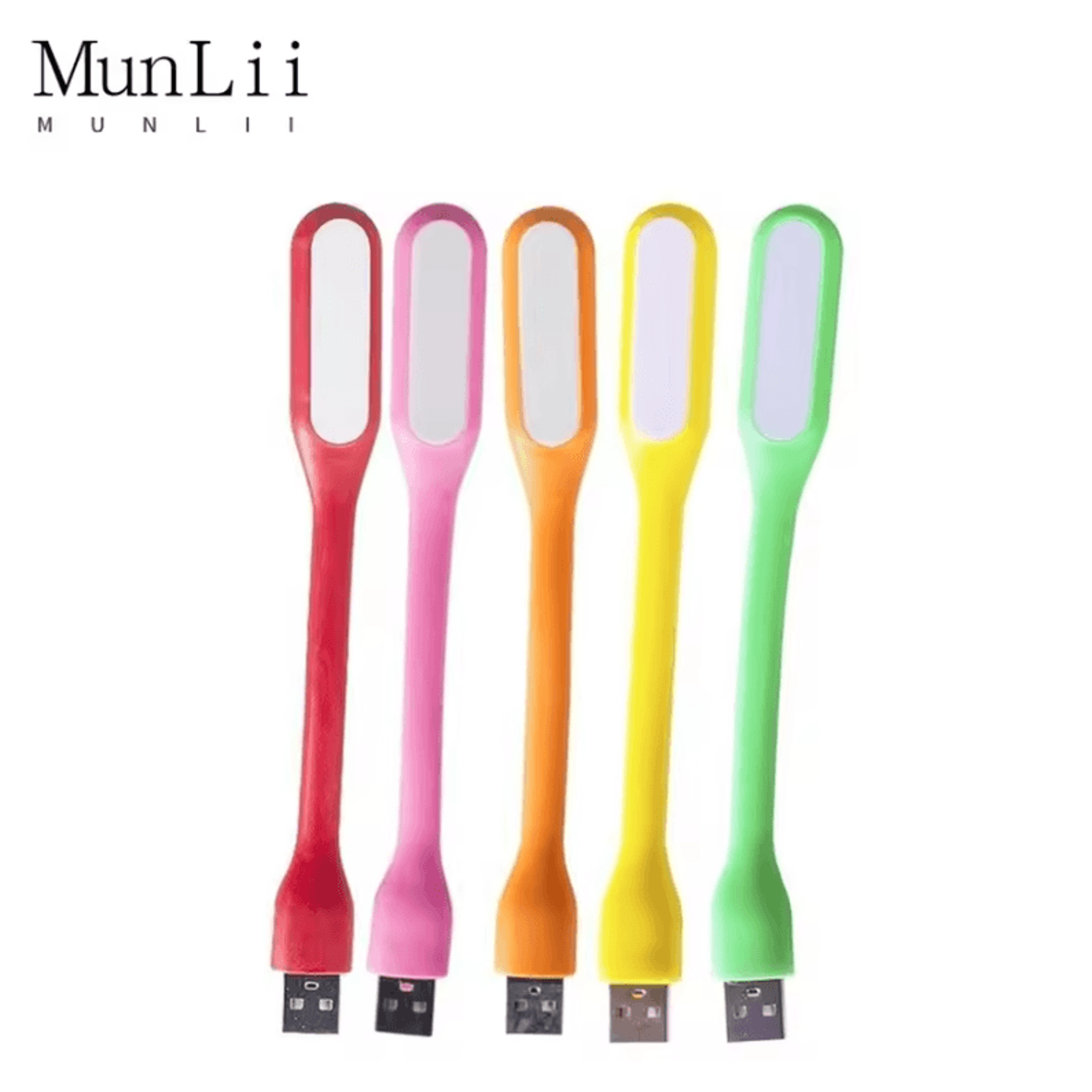 munlii mini usb led reading light - foldable 5v portable lamp