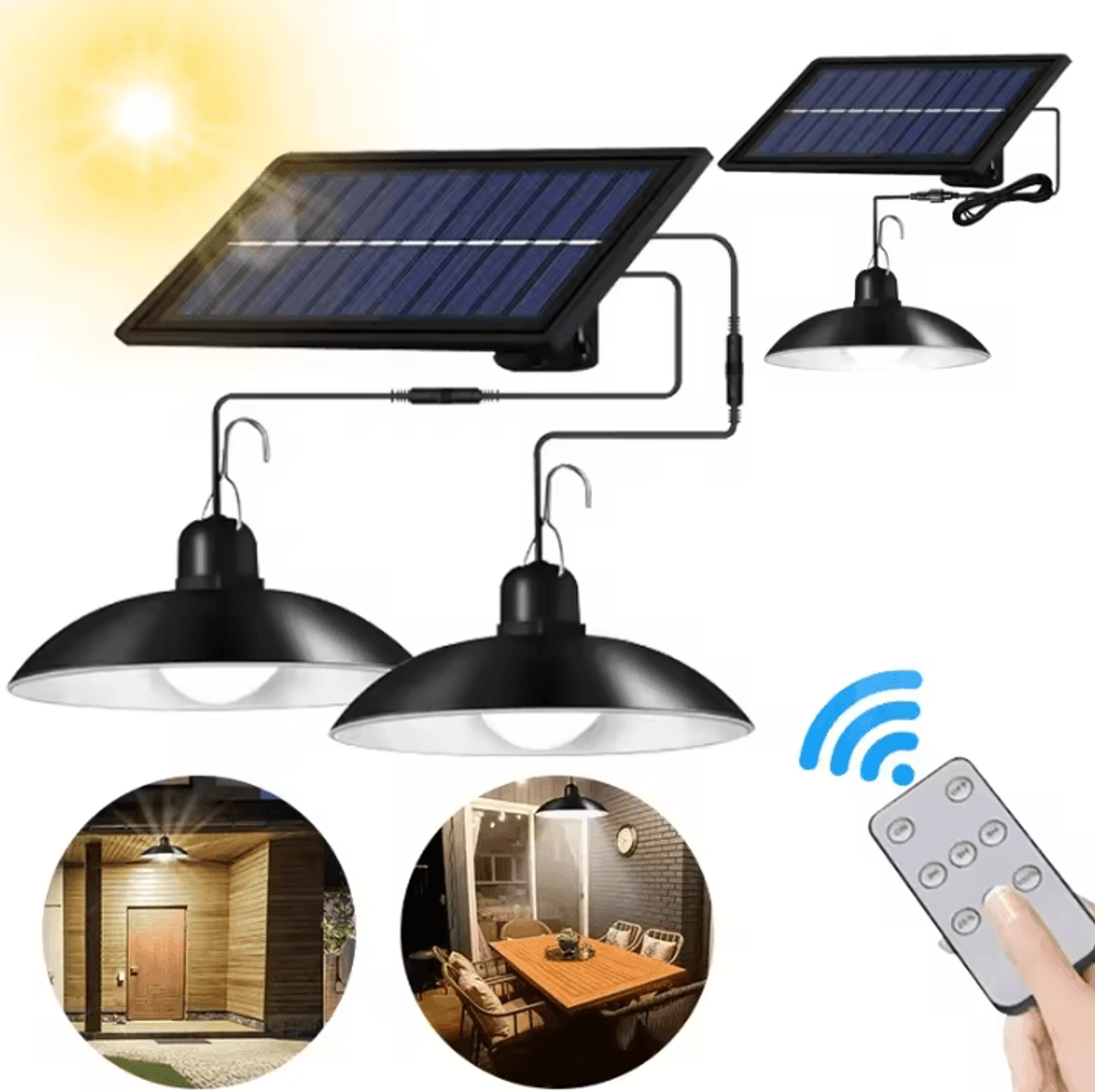 112 led double head solar motion sensor light - 8800mah waterproof outdoor lamp