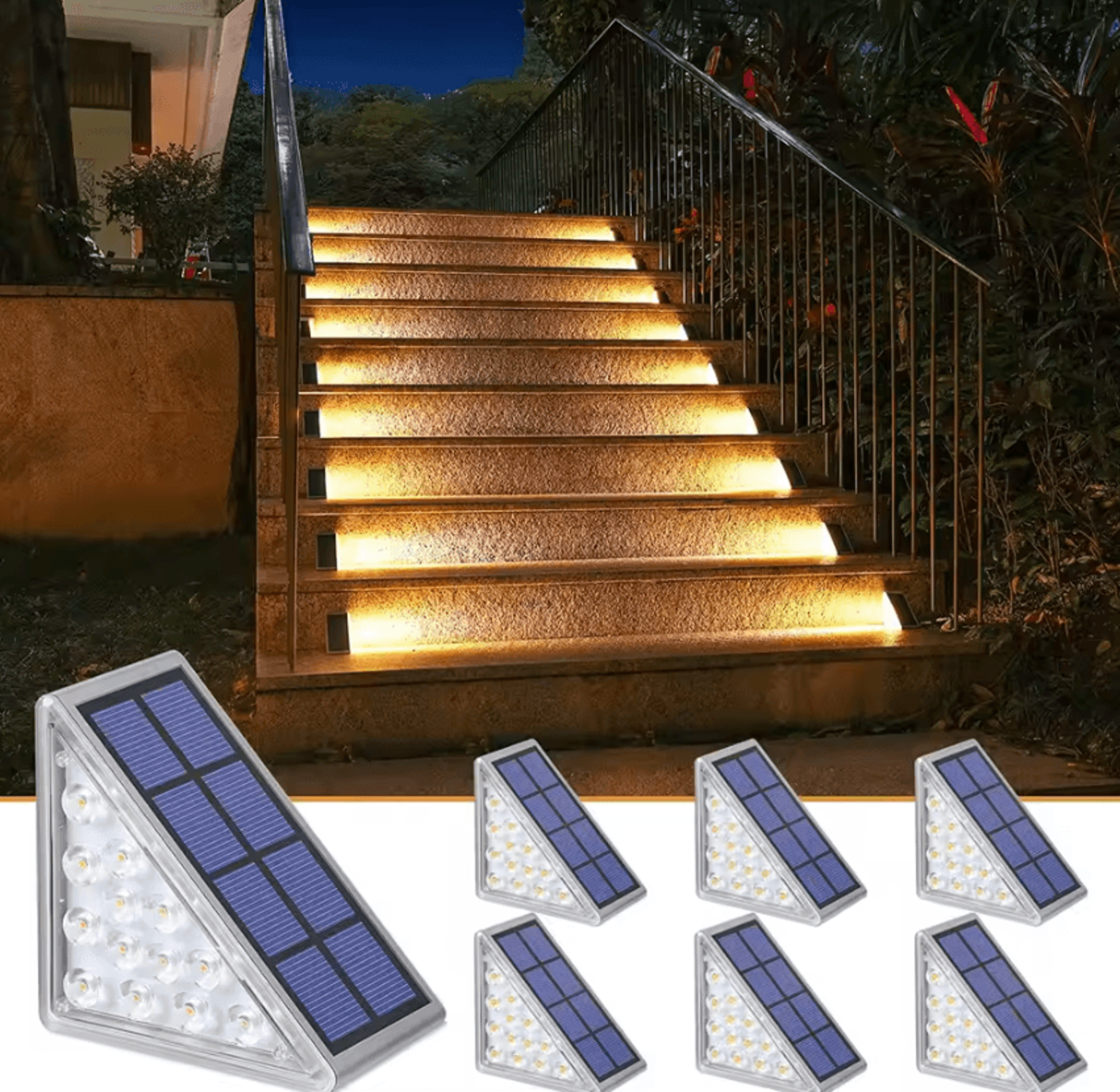 ip67 solar led step light - anti-theft outdoor stair and deck lamp