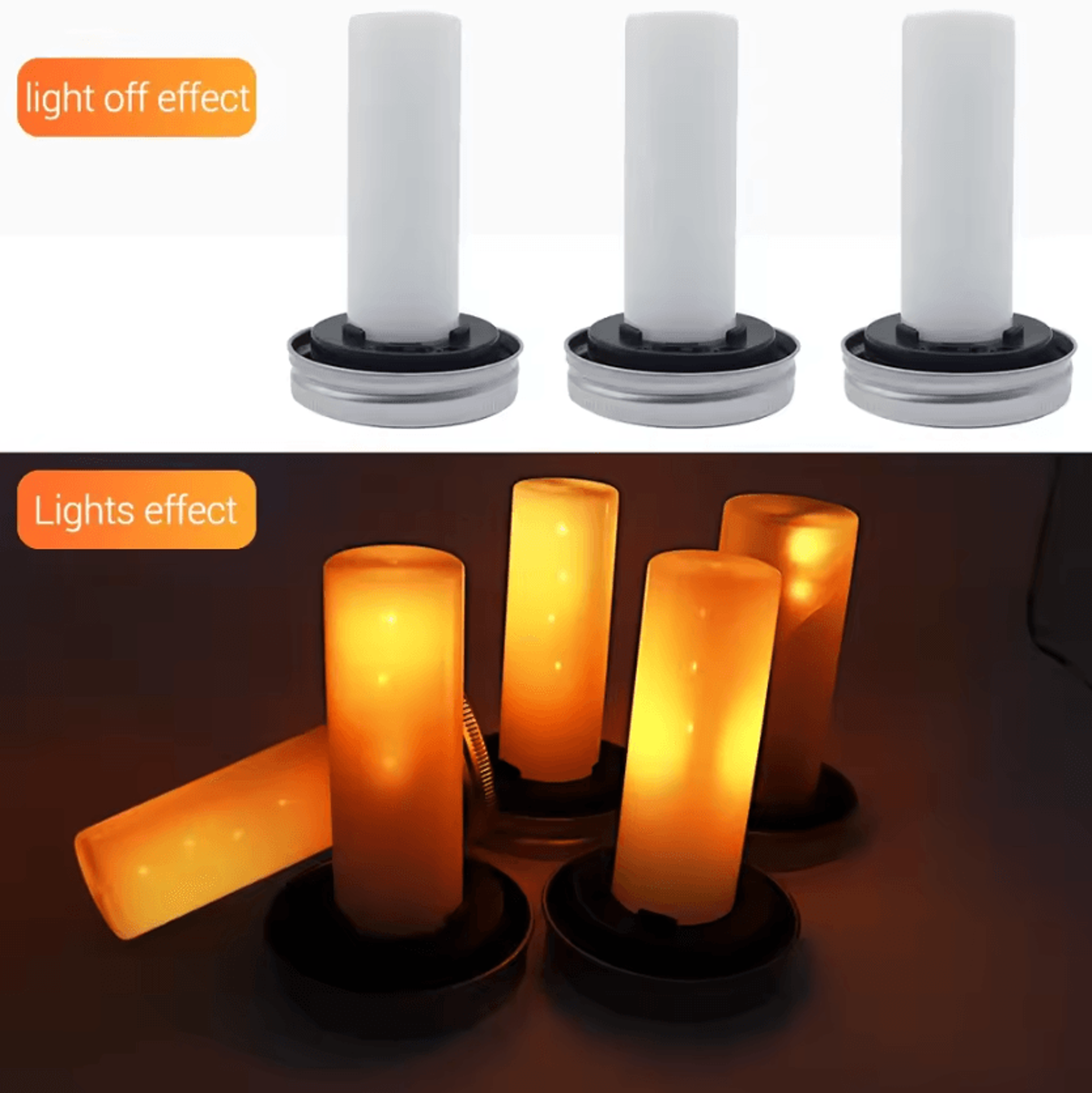 solar mason jar flame light - warm led outdoor bottle lantern