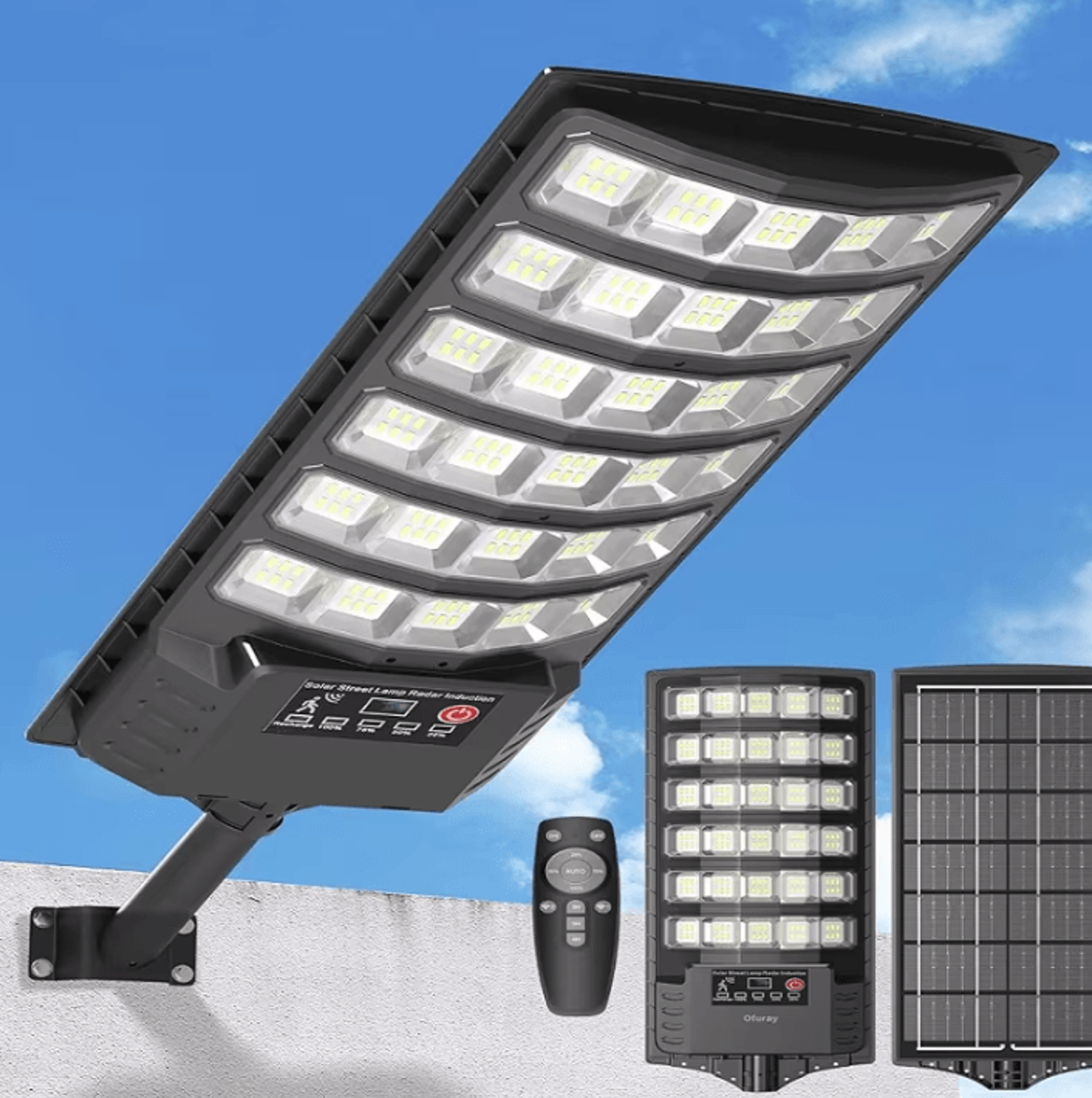 50000lm solar street light - wide angle motion sensor security light