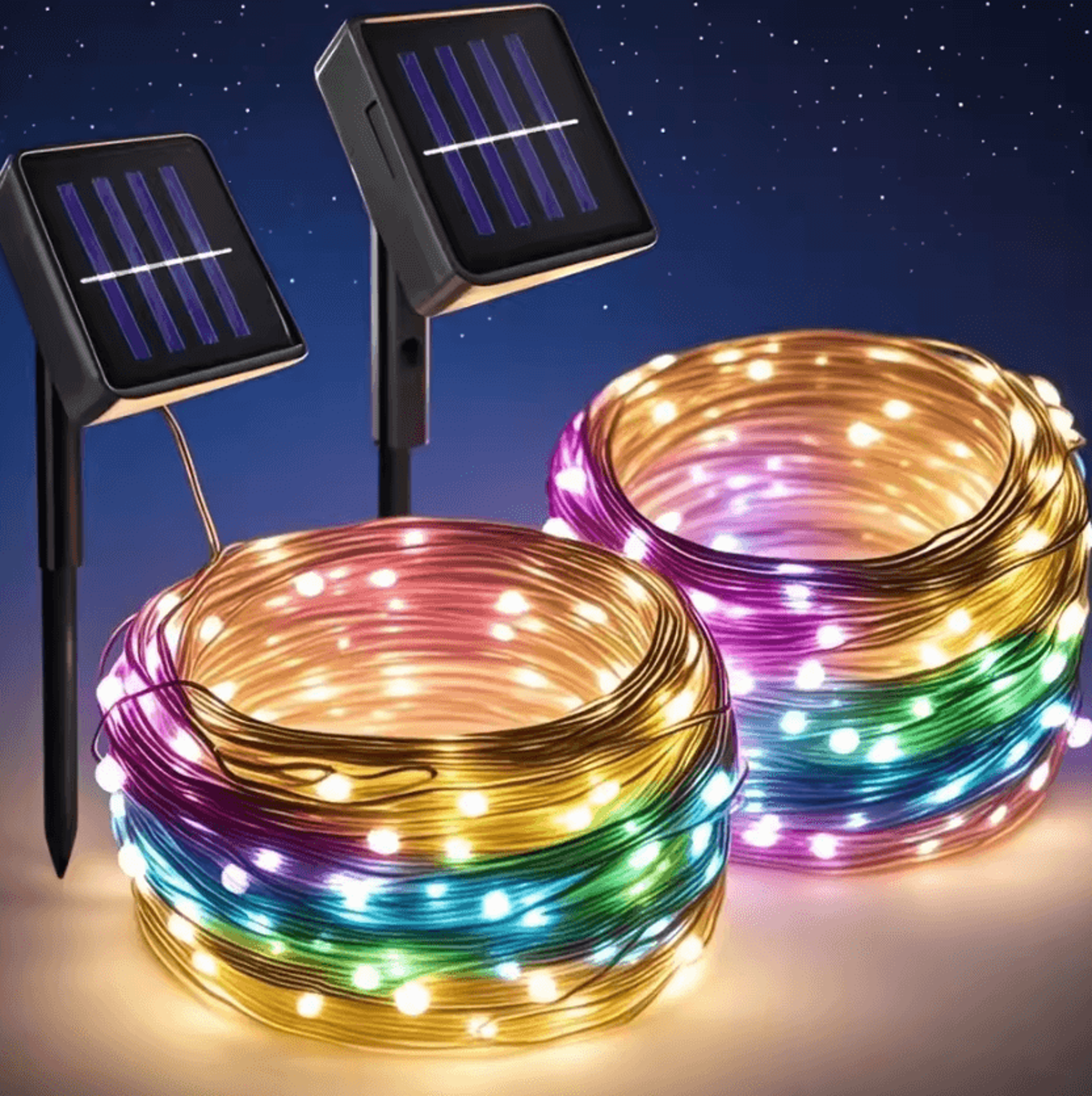 7m-32m solar fairy string lights - waterproof outdoor garden garland