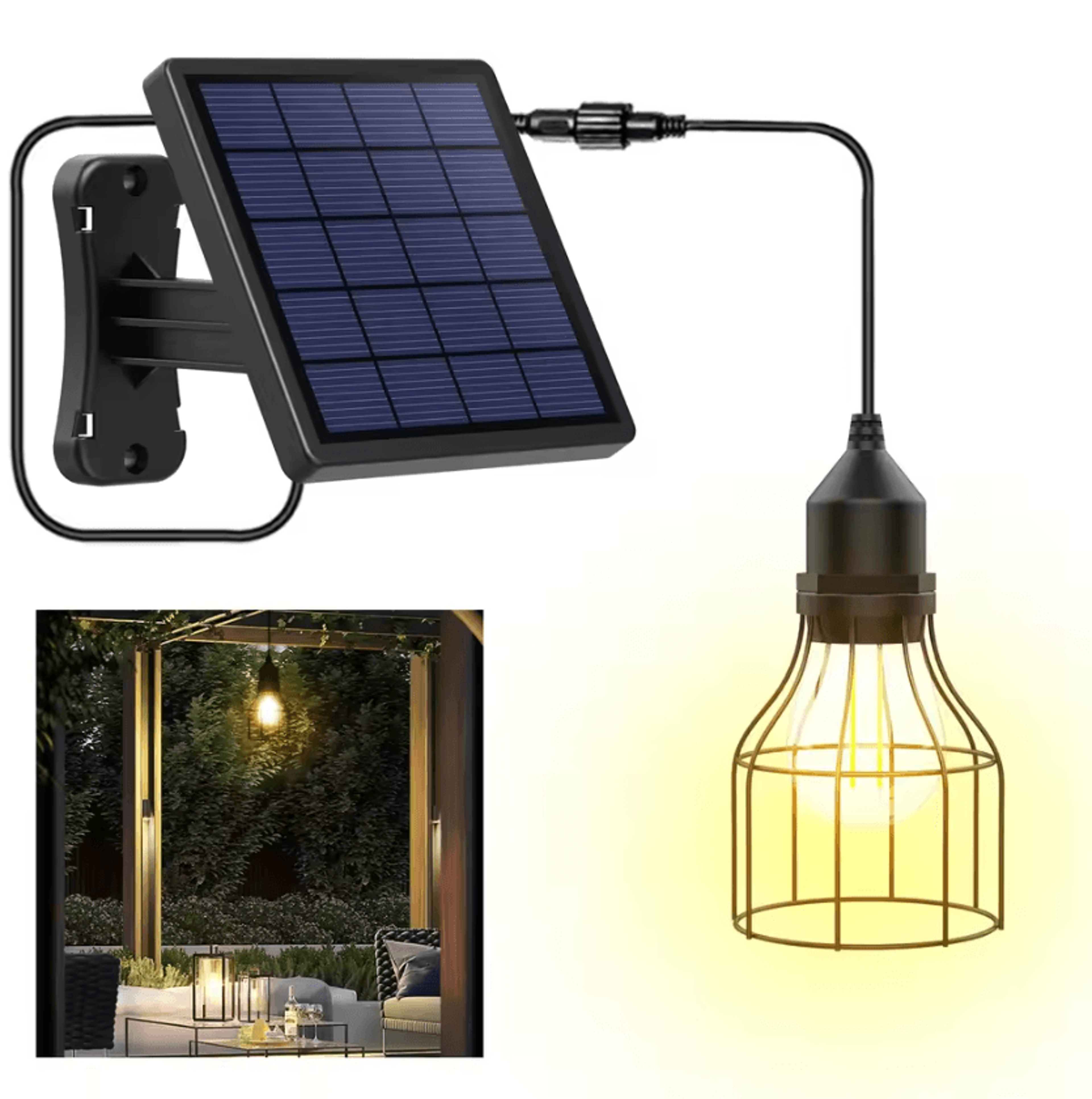 intelamp solar pendant light waterproof long life shed and barn light