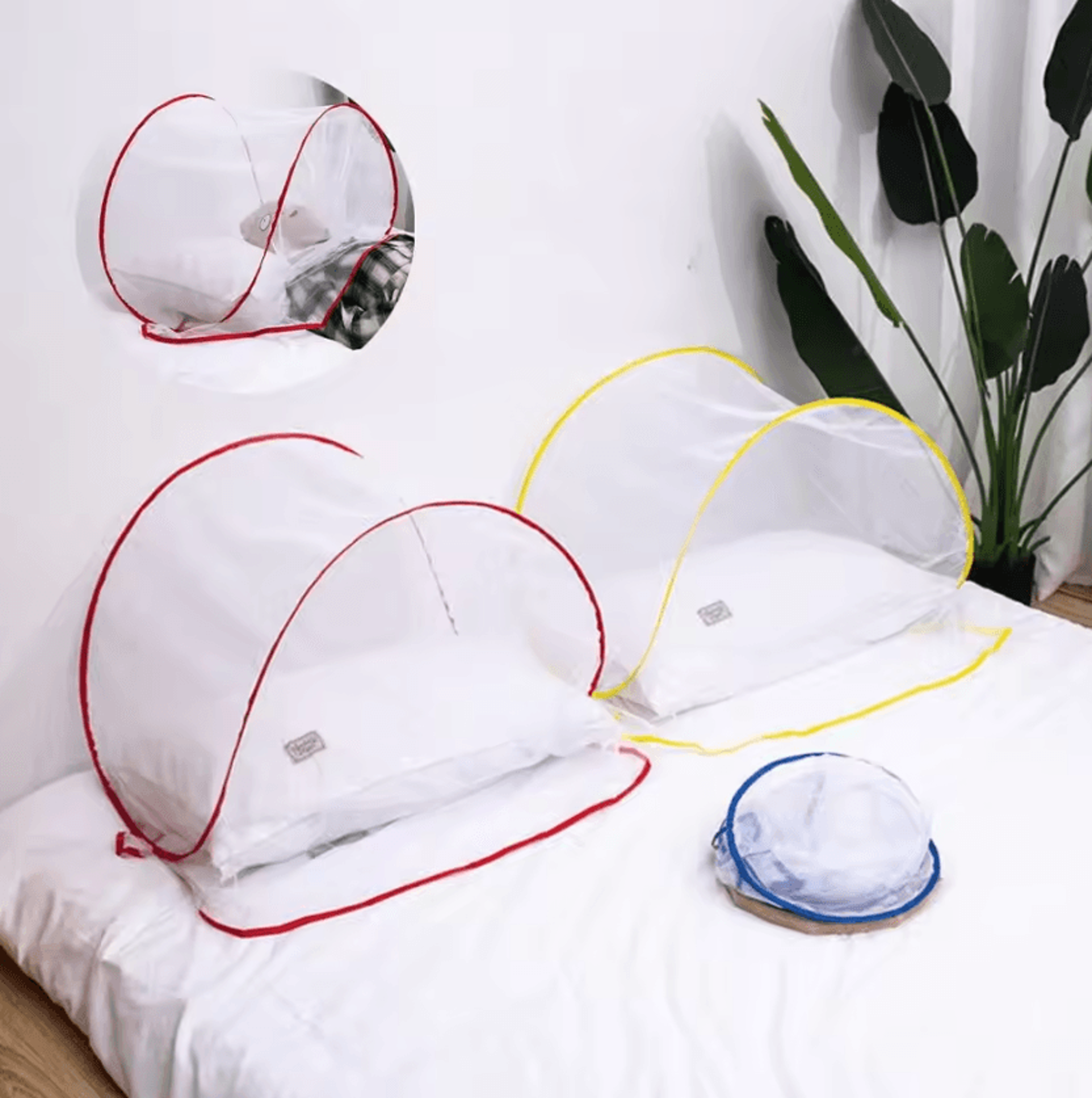 portable pop up mosquito net head and face bed cover