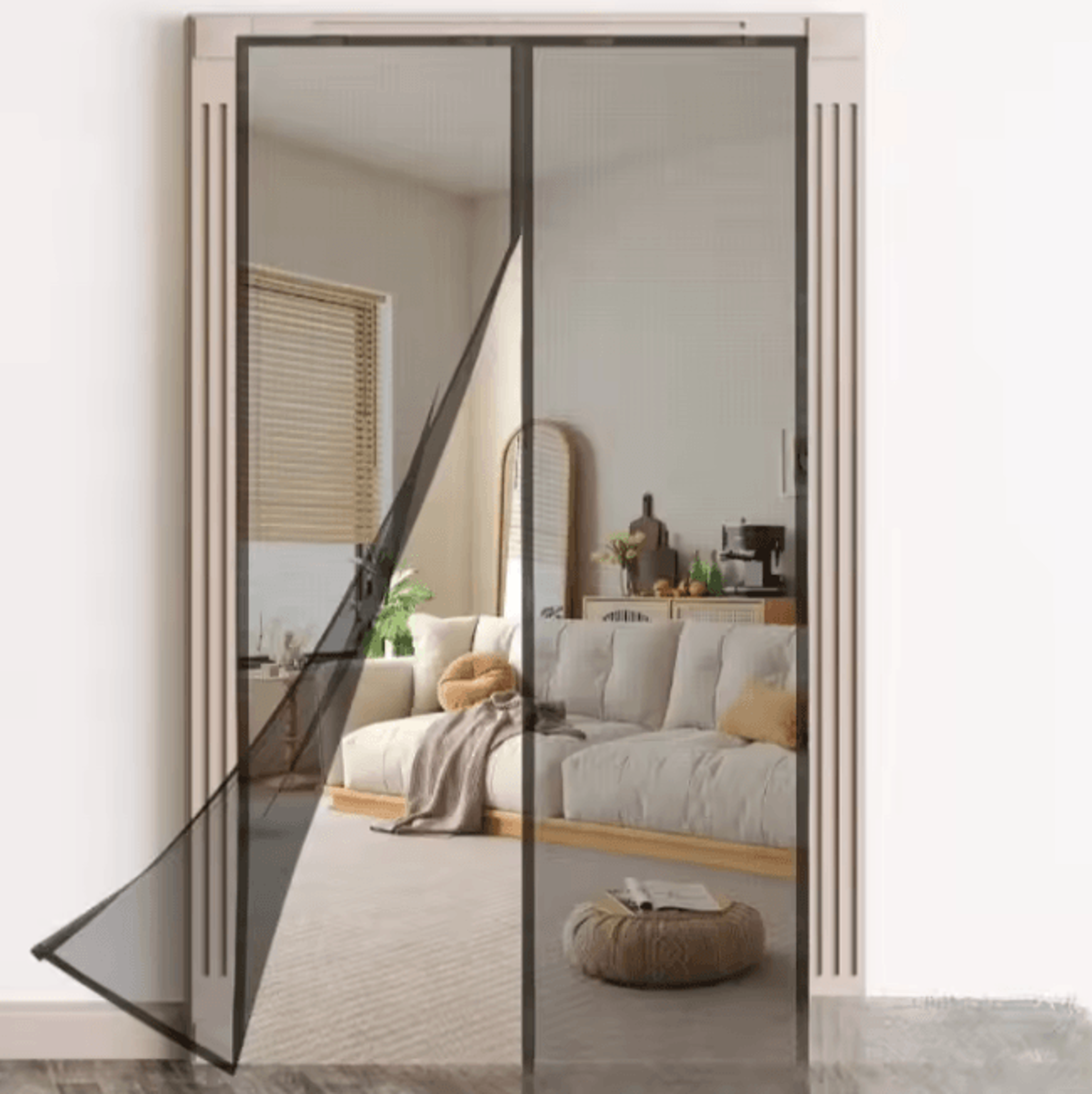 magnetic mosquito net window and door screen curtain