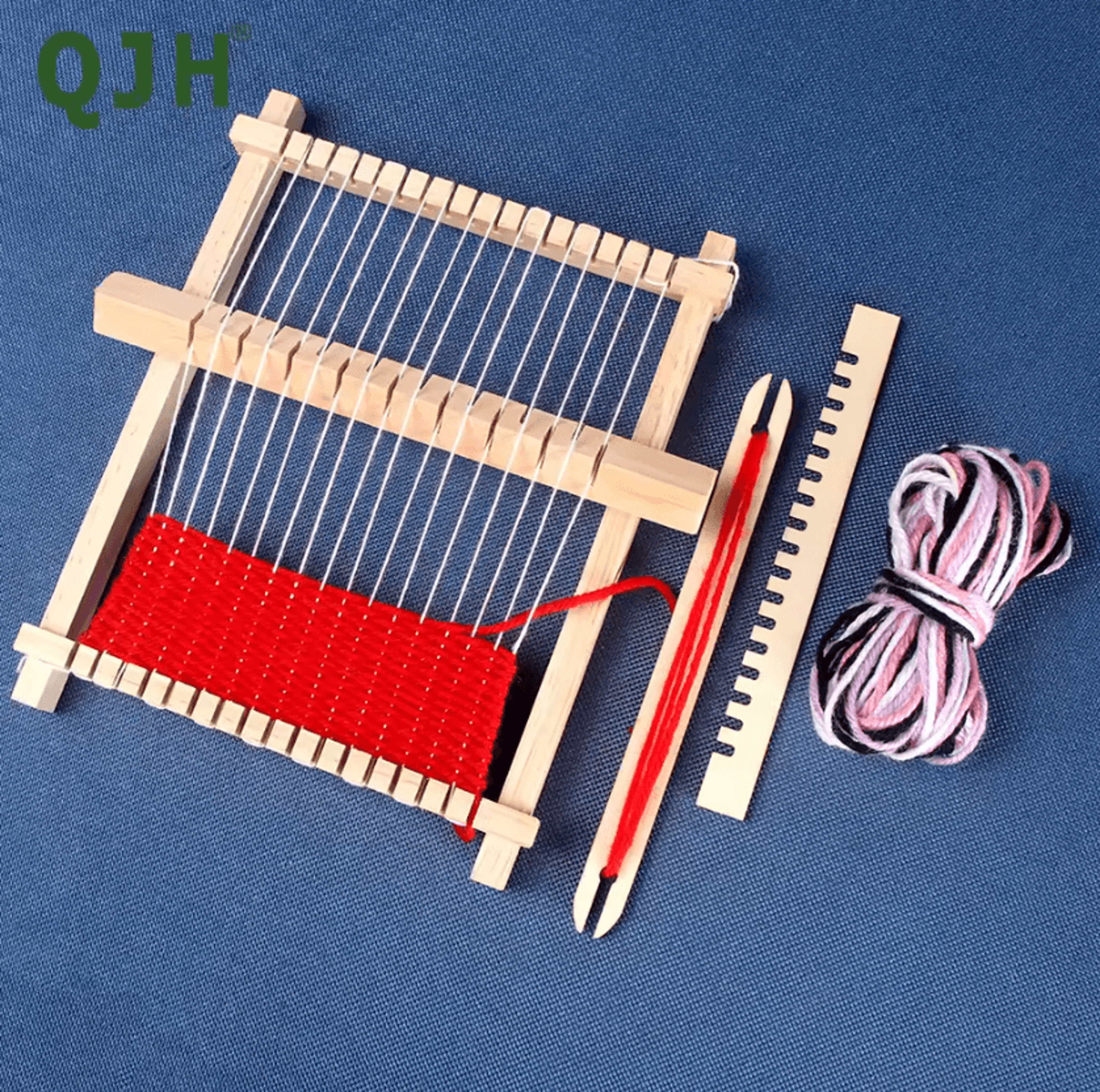 mini wooden weaving loom kit for diy tapestry and craft projects