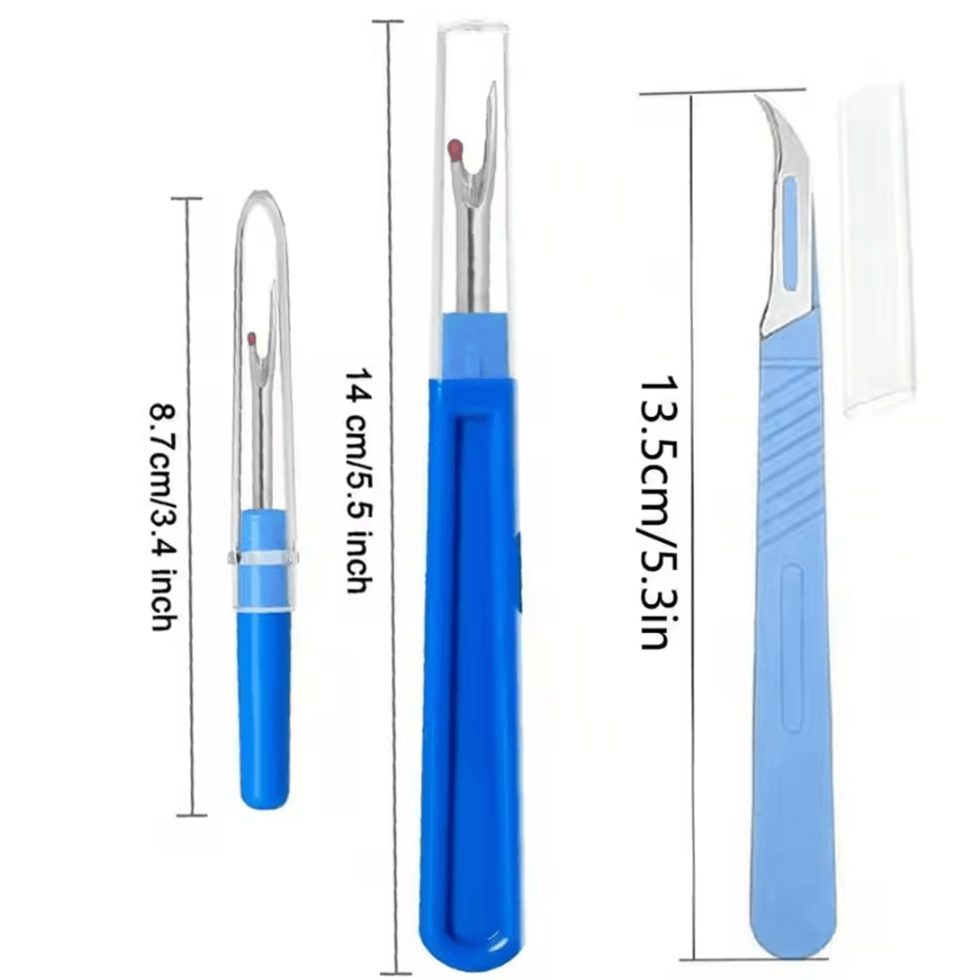 5-piece sewing seam ripper and stitch remover tool kit