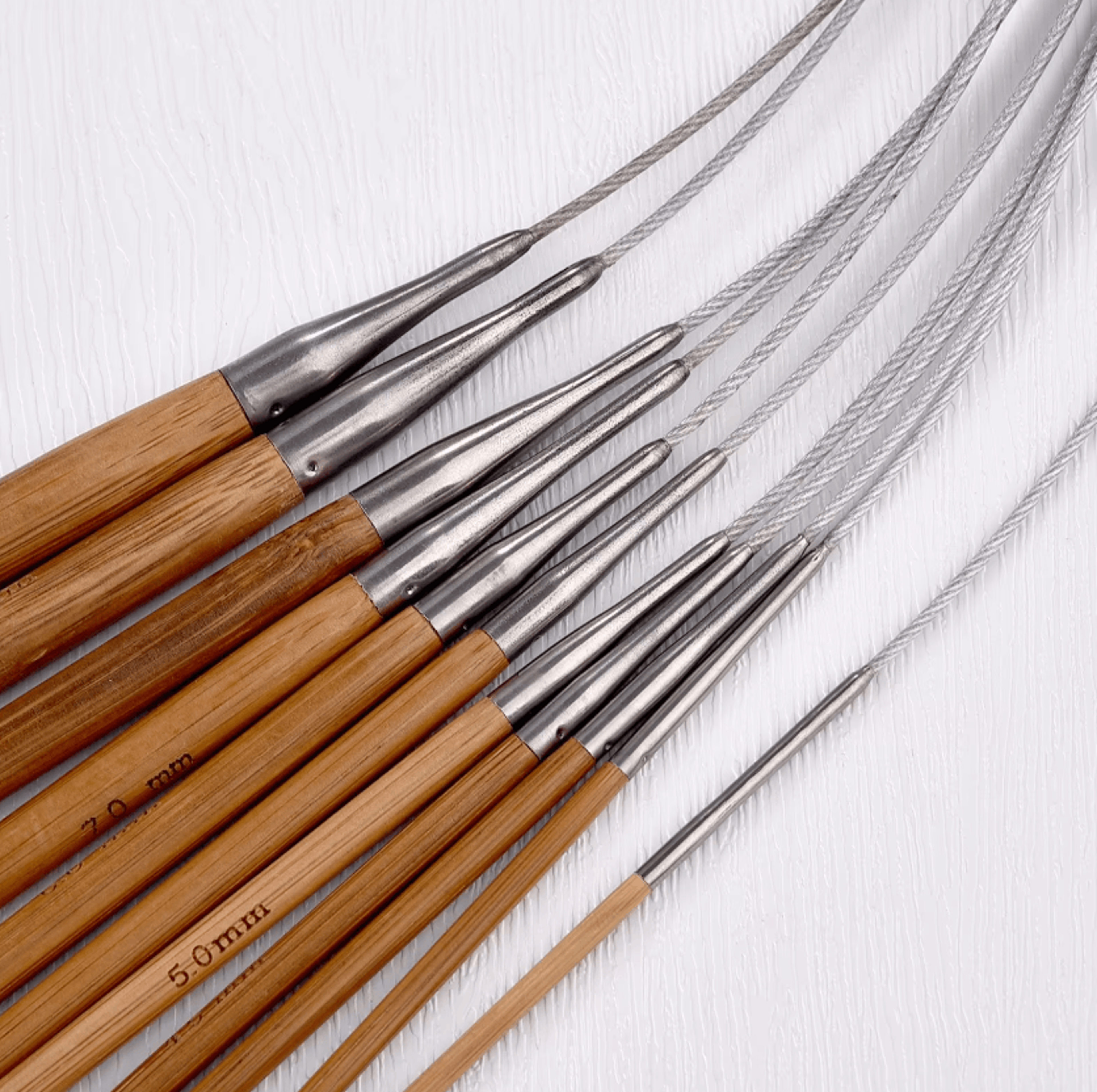 3-10mm bamboo circular knitting needles for sweaters, sleeves and socks