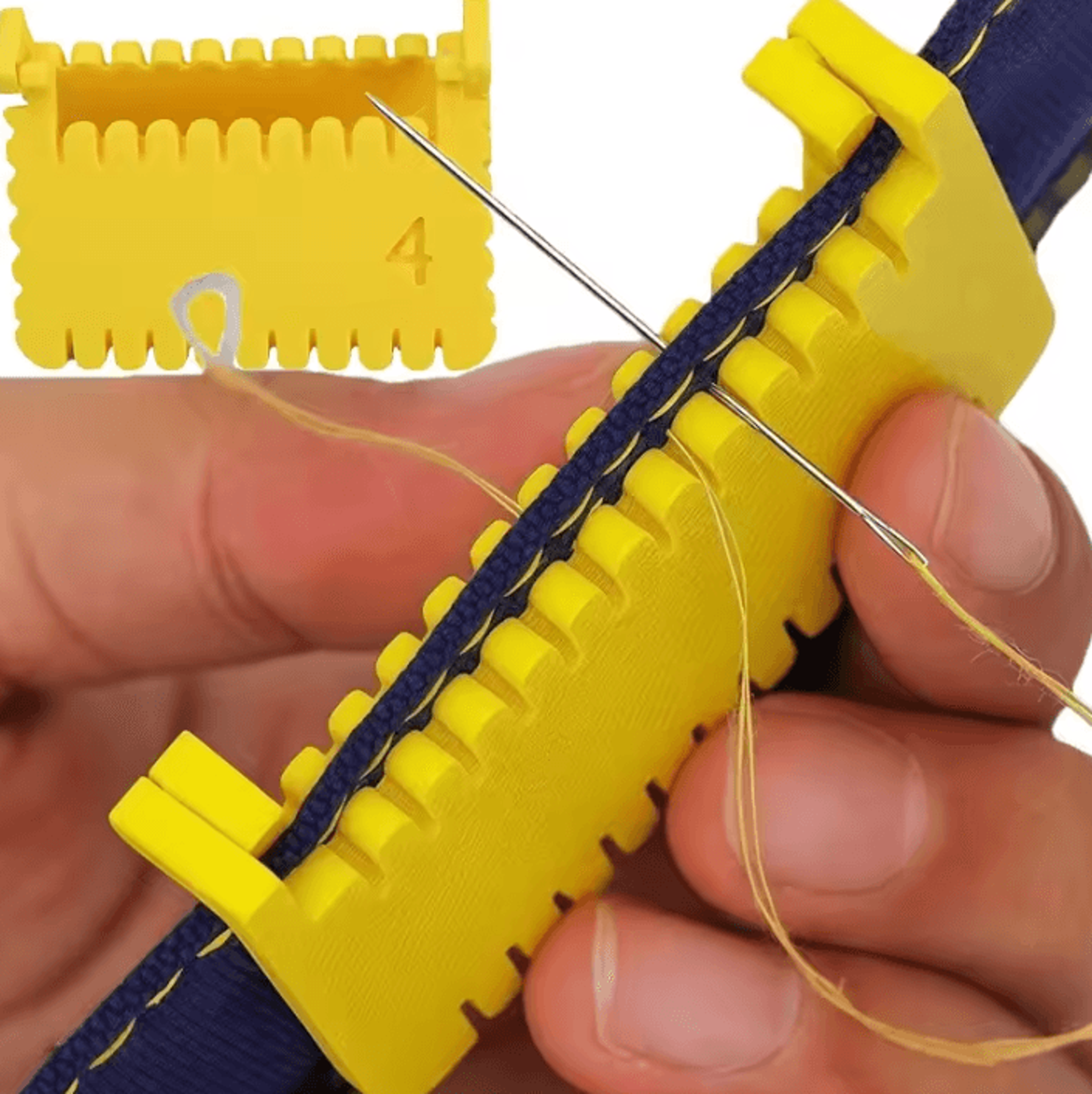 adjustable sewing edge guide clip - stitch spacer for hemming and garment repair