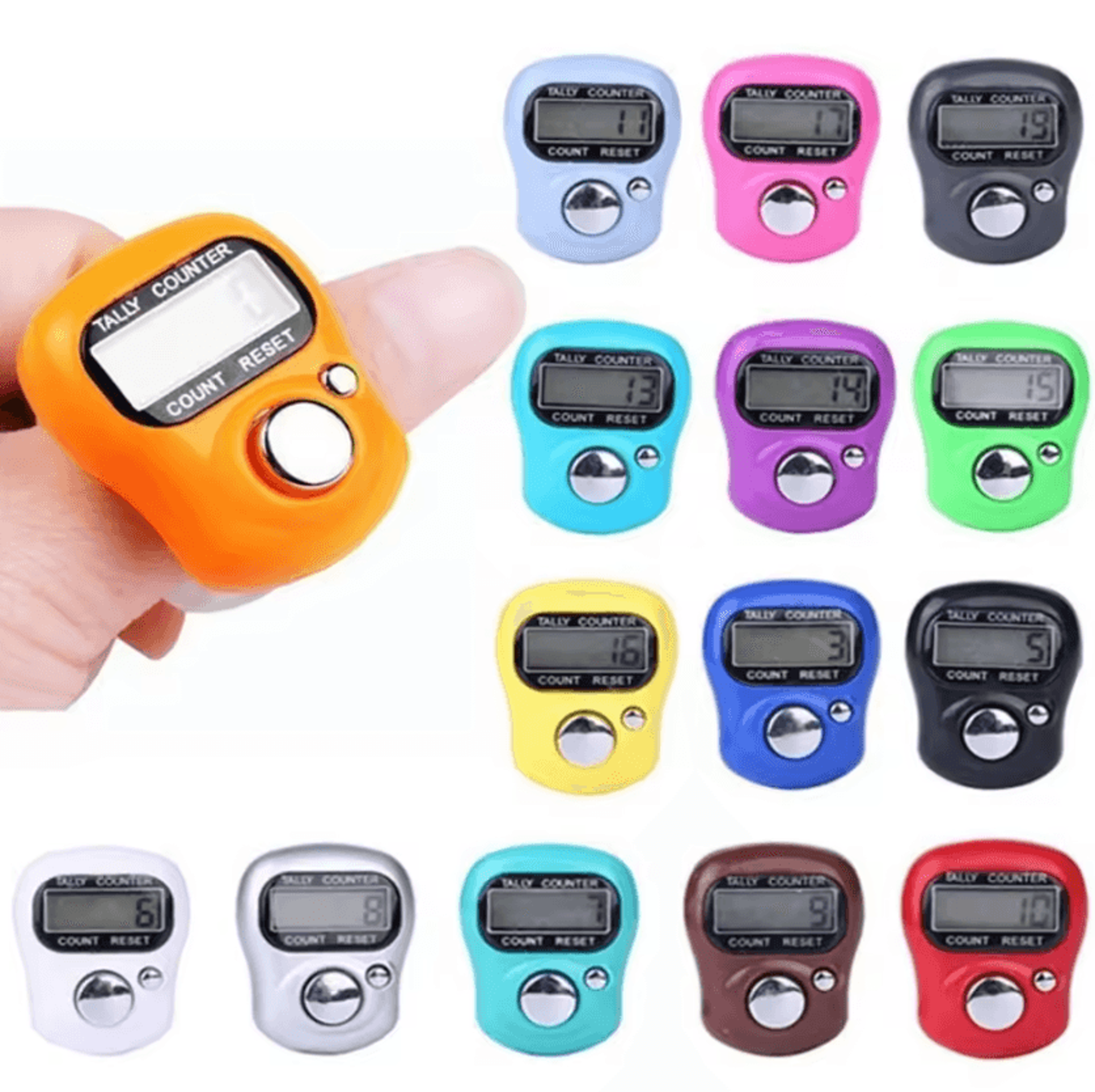 digital knitting row counter - lcd finger tally and stitch counter