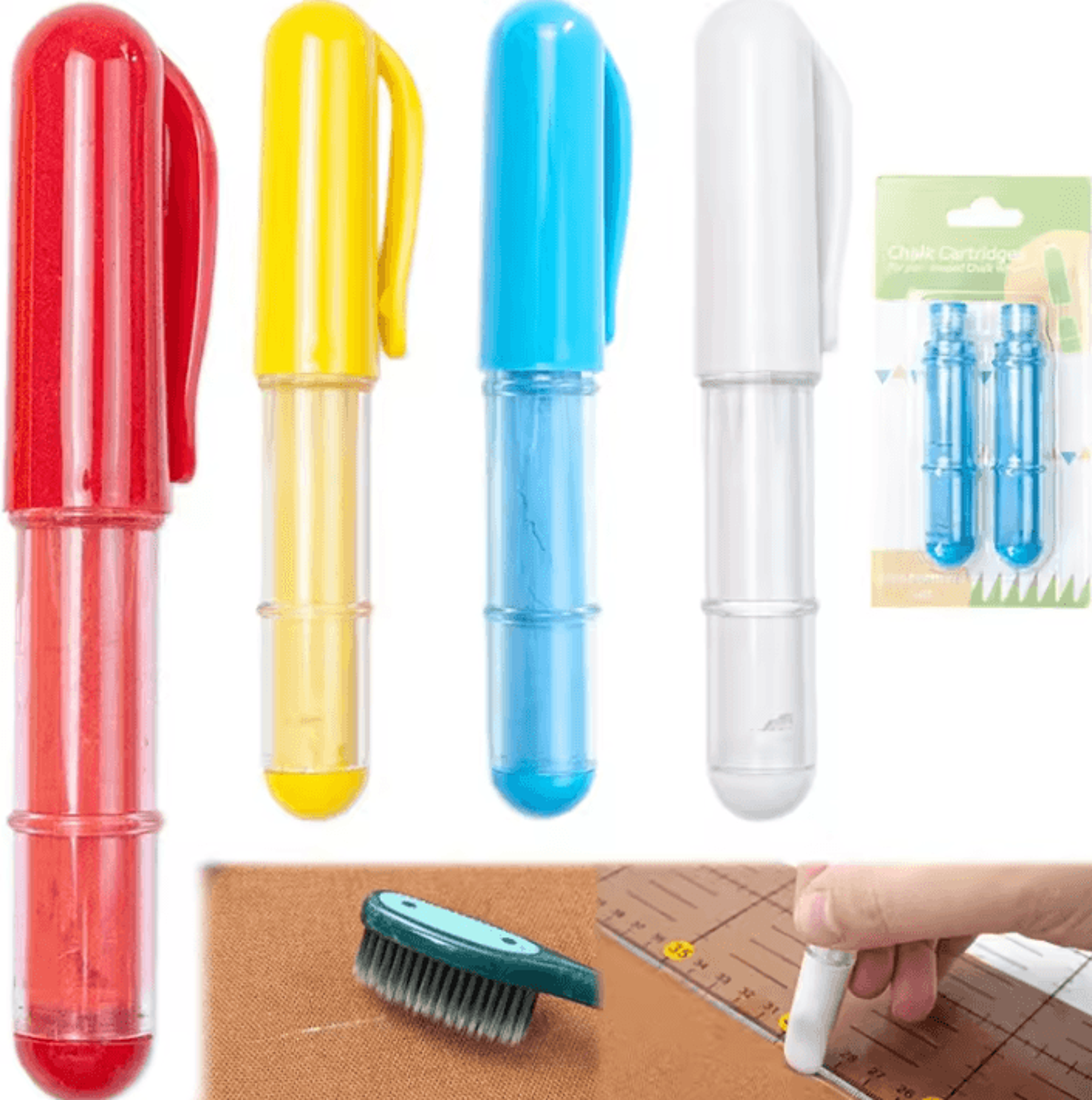 erasable fabric chalk pencil - tailor marking tool for sewing and patchwork