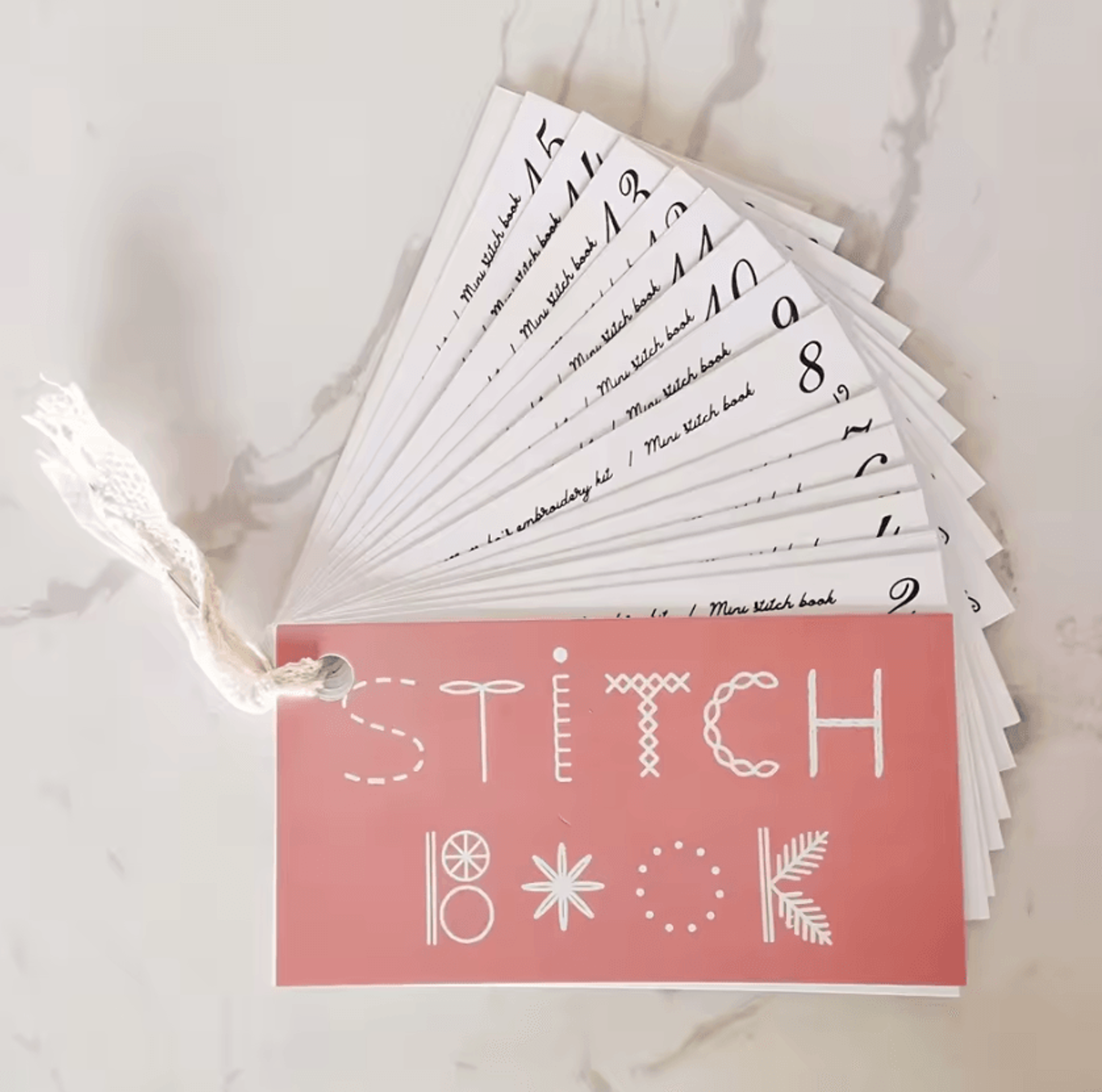 mini sewing skills guide - beginner embroidery stitch reference book
