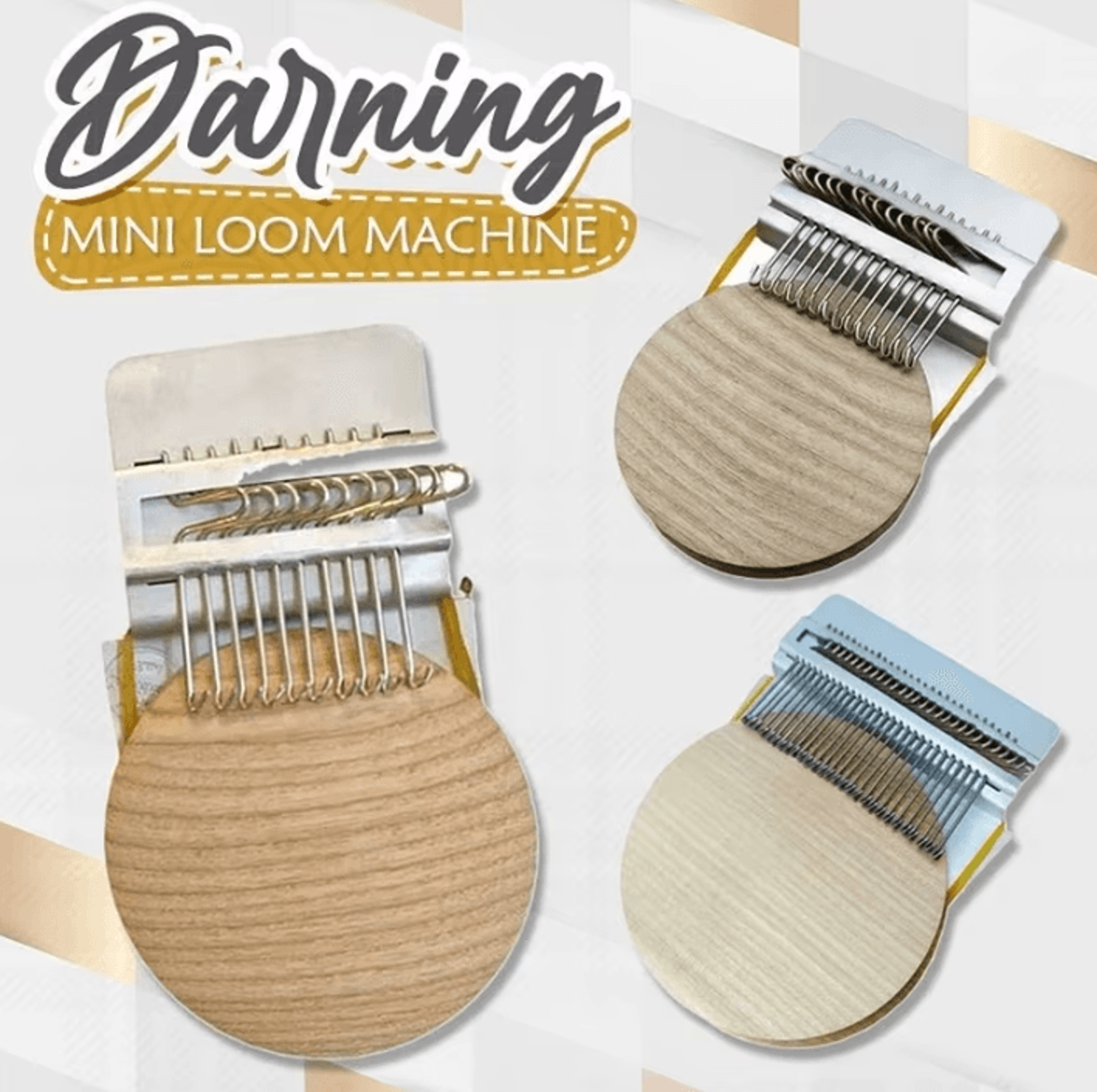 speedweve darning loom - mini visible mending tool for clothing repair
