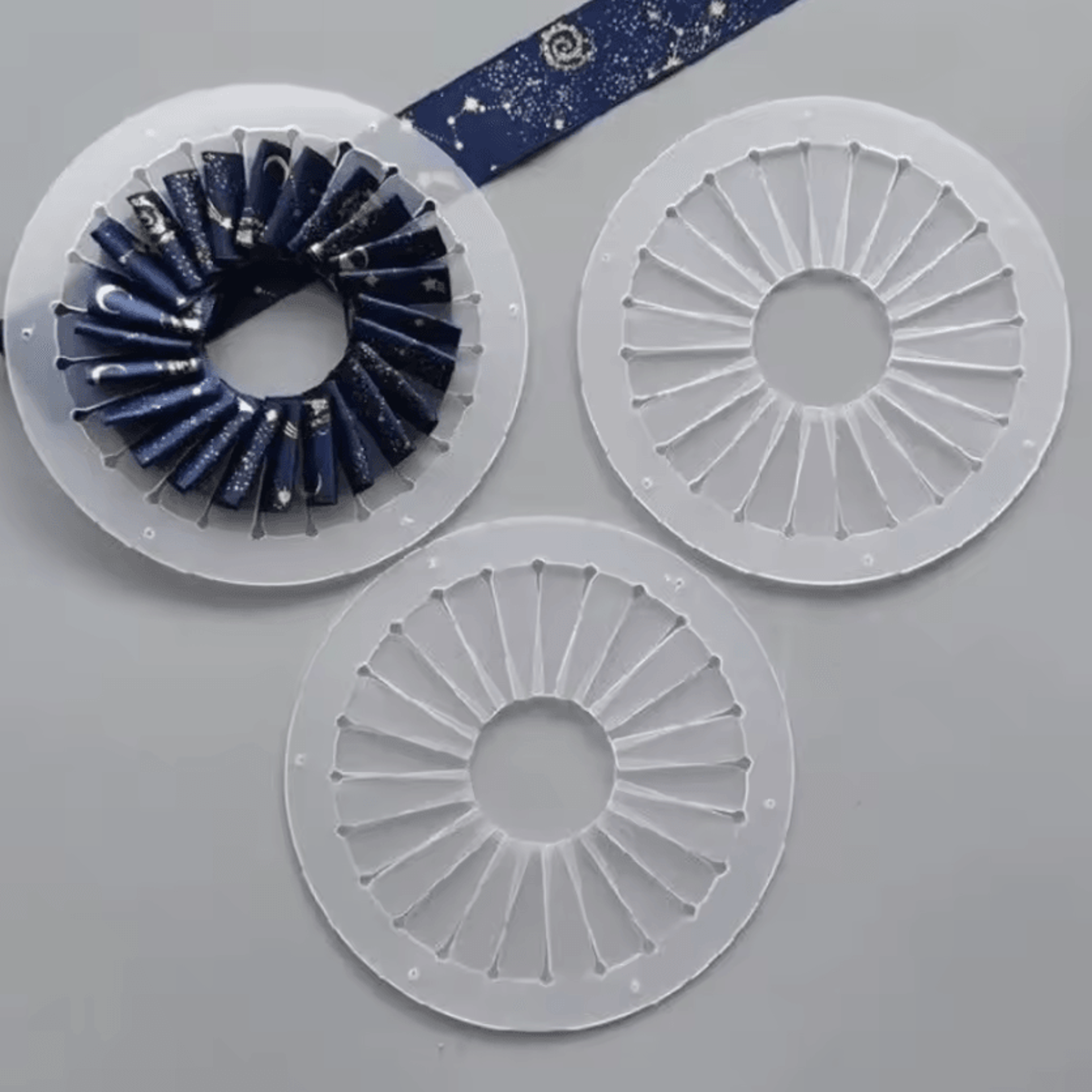 9cm 12cm 15cm ribbon rosette maker - diy flower making tool