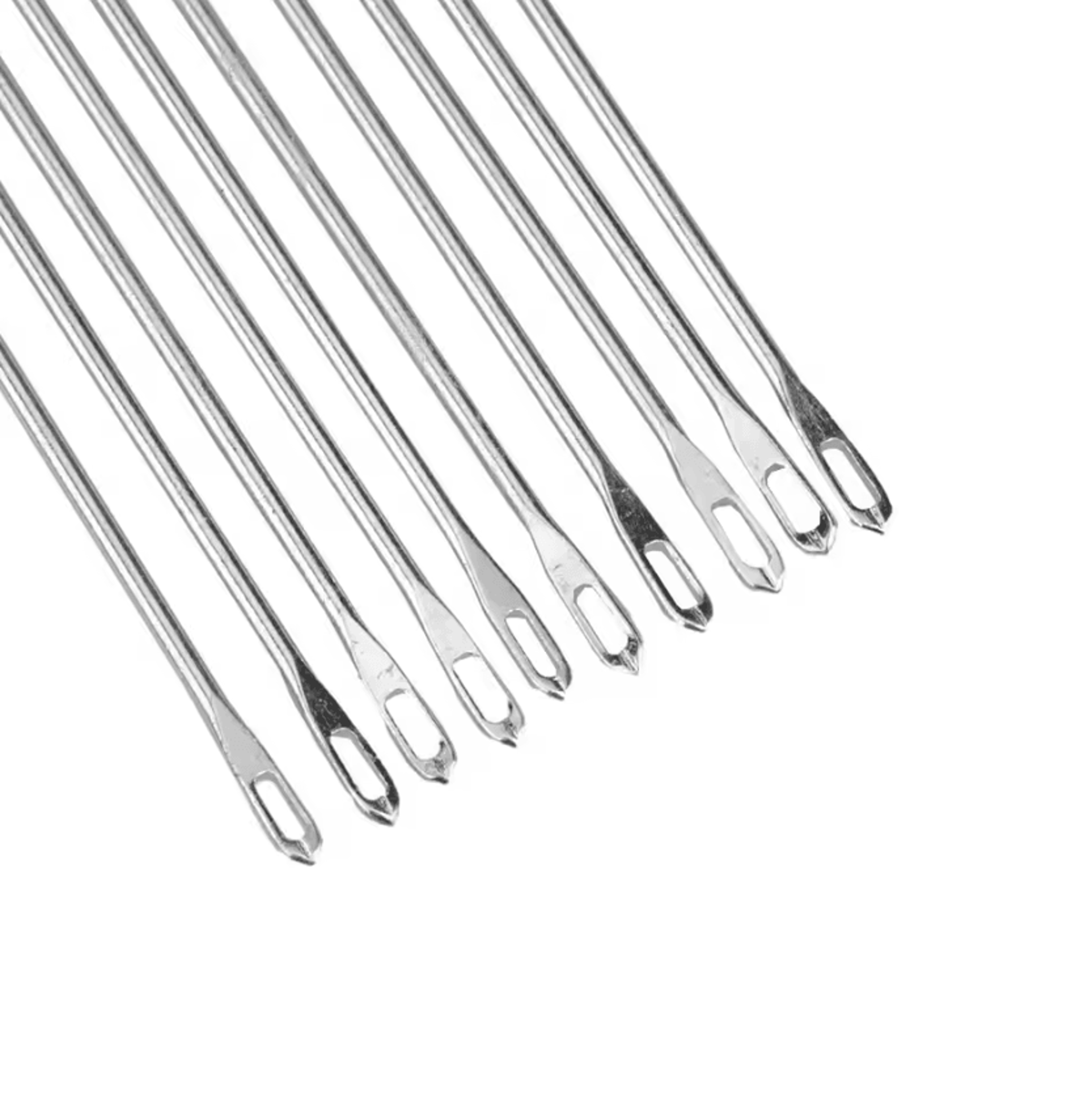 10pcs 9cm double eyed transfer needles - knitting machine stitch transfer tools