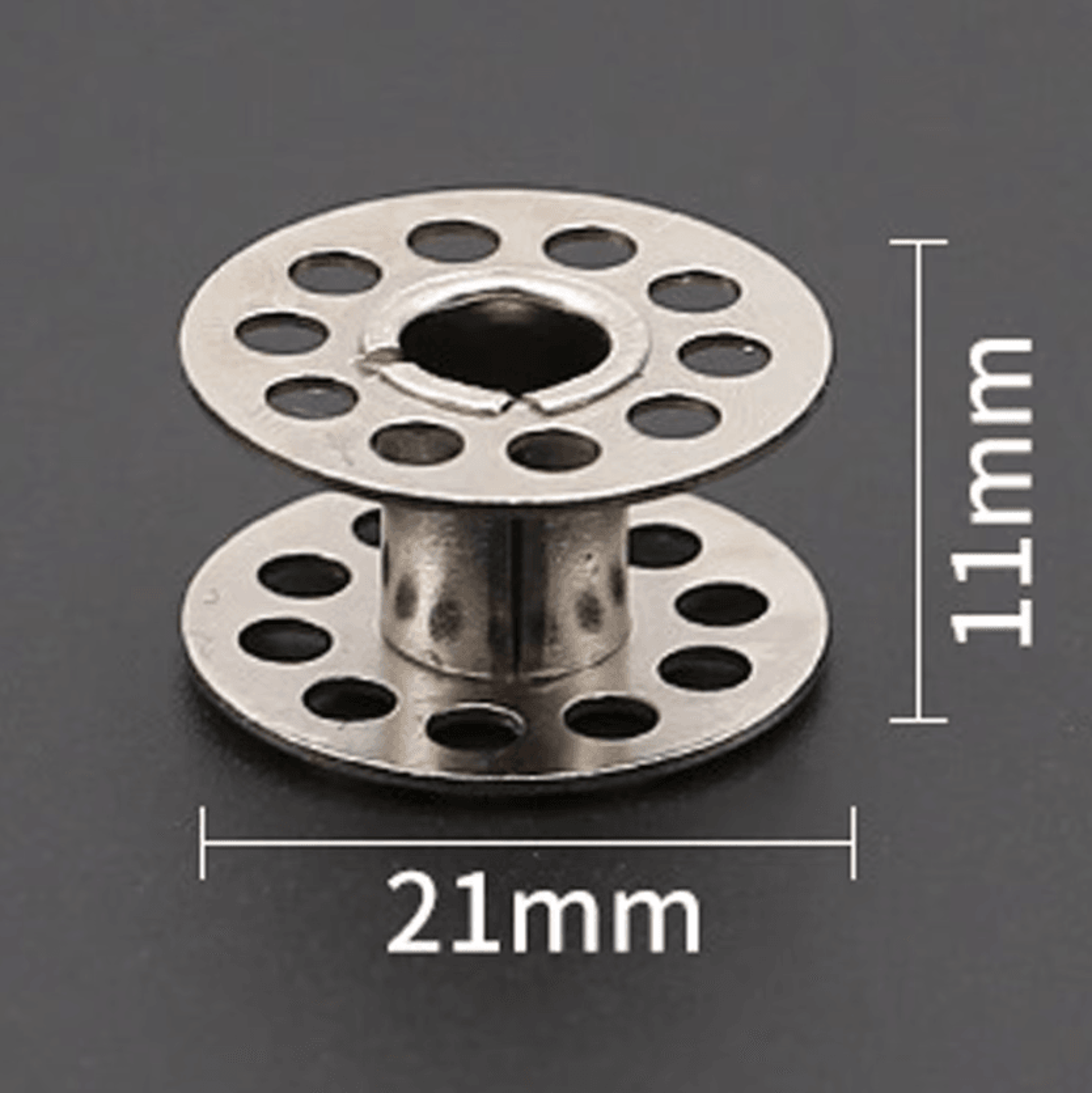stainless steel sewing machine bobbin set with portable storage case