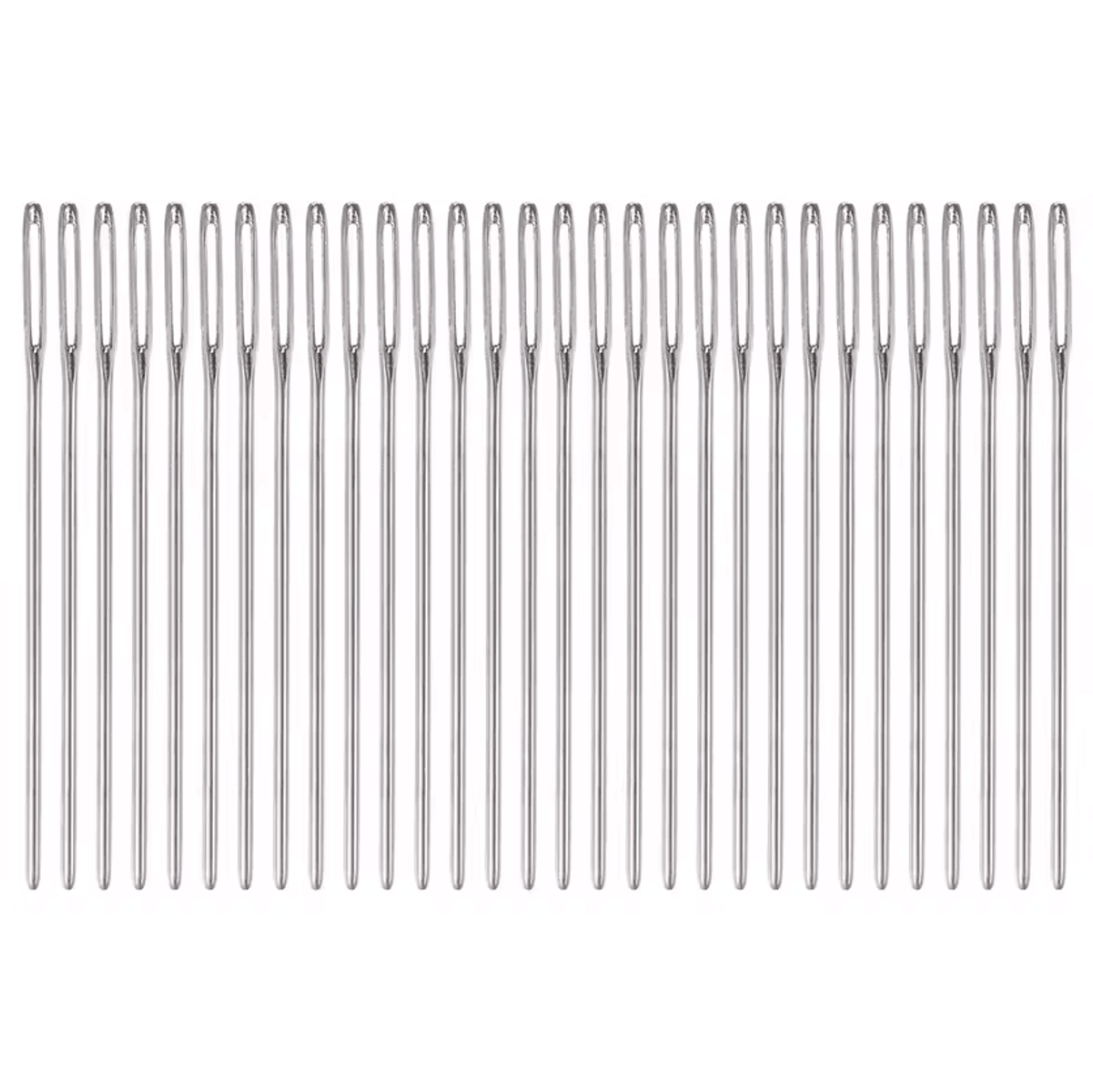 30/60pcs large eye blunt tapestry needles - stainless steel yarn needles for crochet
