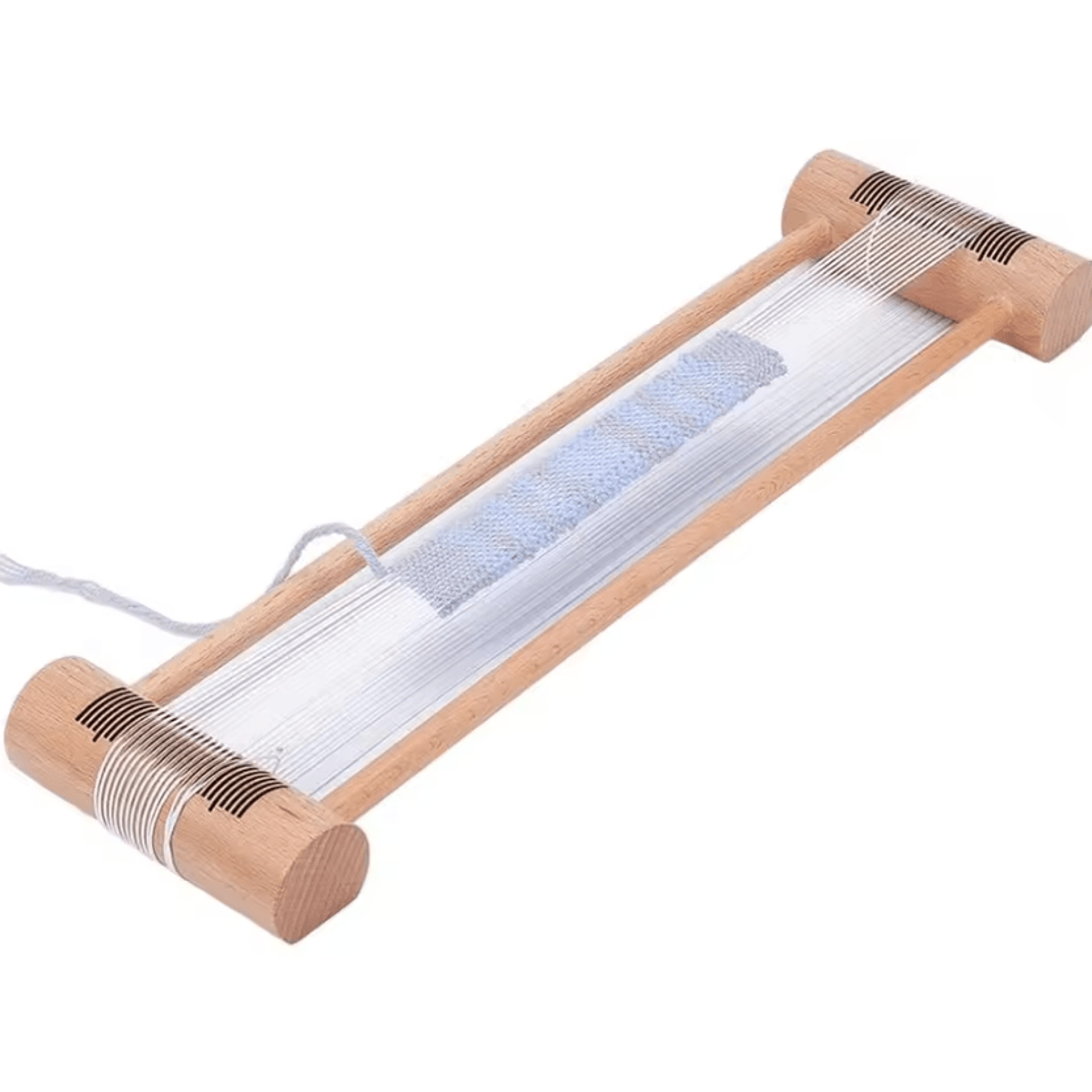 wooden tablet weaving loom - rectangle thread and embroidery floss weaving tool