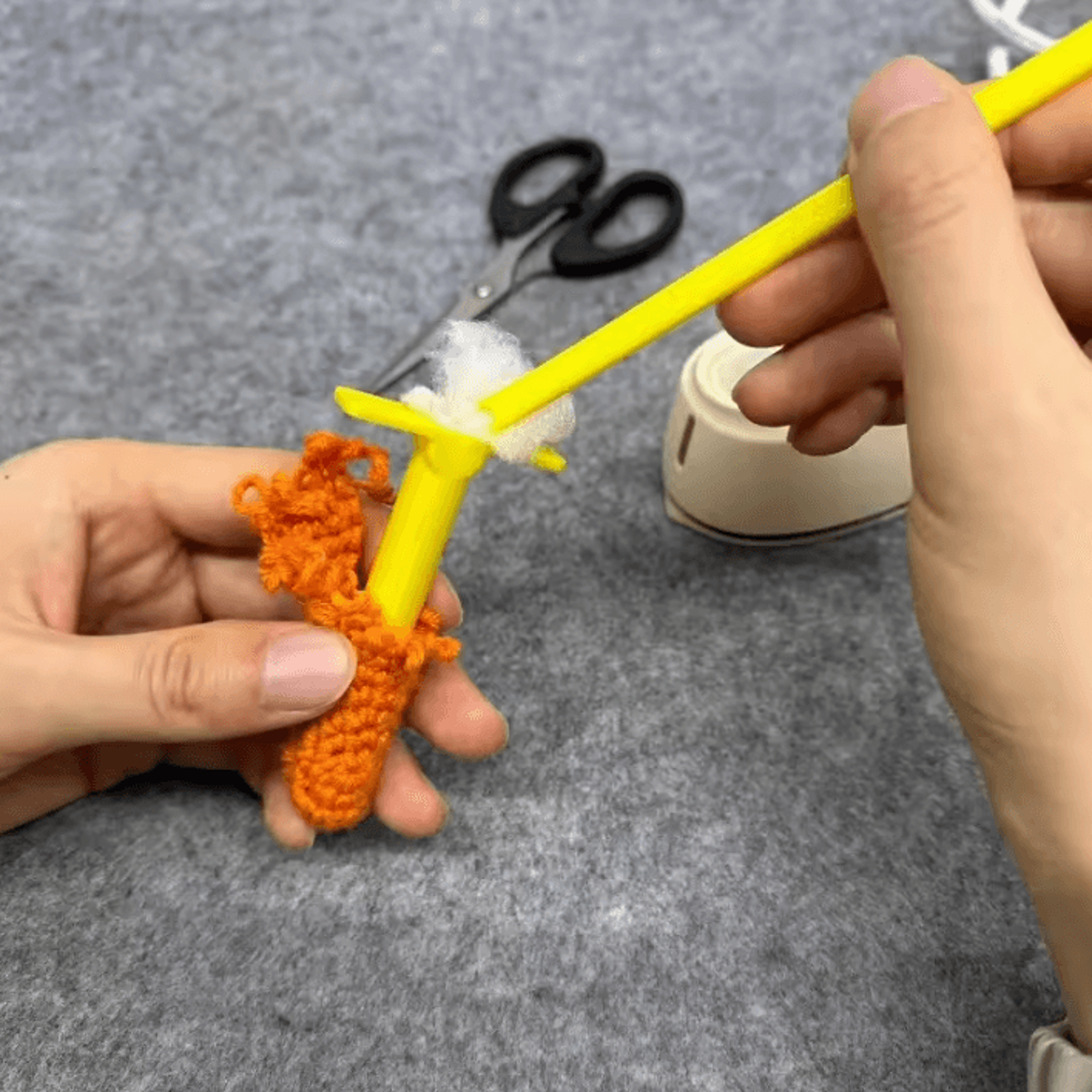multifunctional doll stuffing tool for amigurumi and crafts