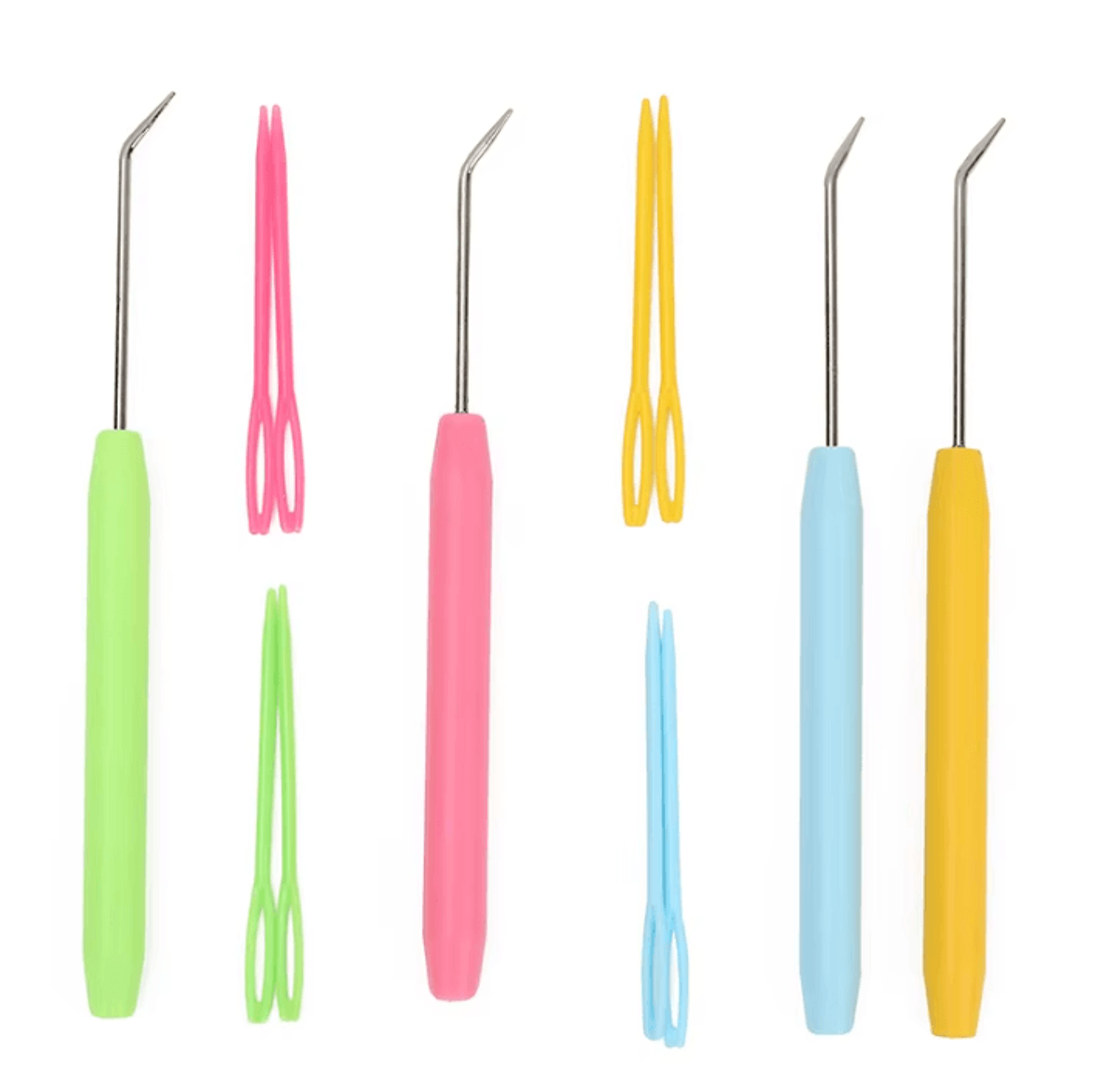 3-piece loom knitting hook and yarn needle set