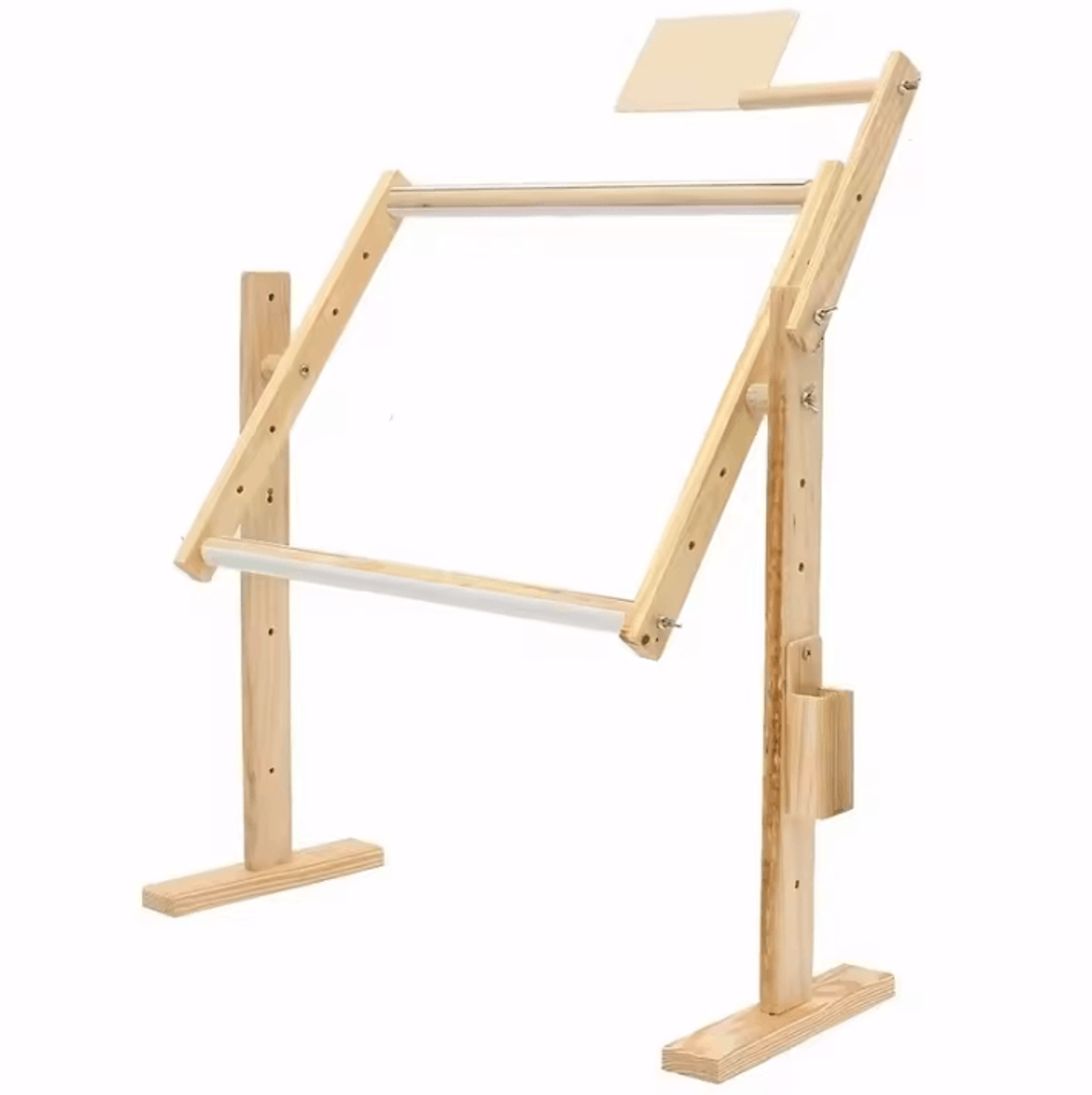 adjustable wooden embroidery floor stand for cross stitch & tapestry