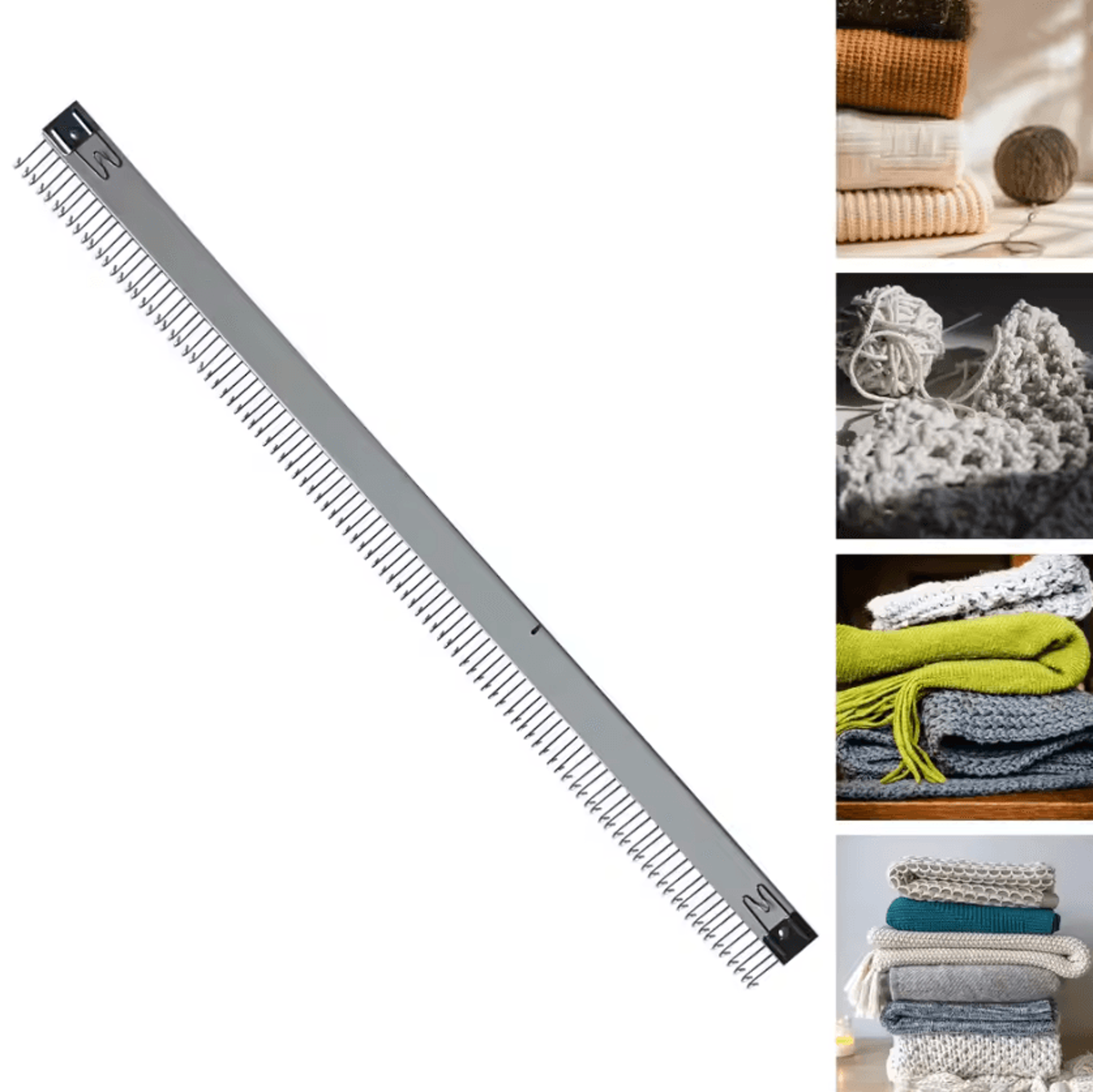 45cm metal knitting machine cast-on comb and claw weight