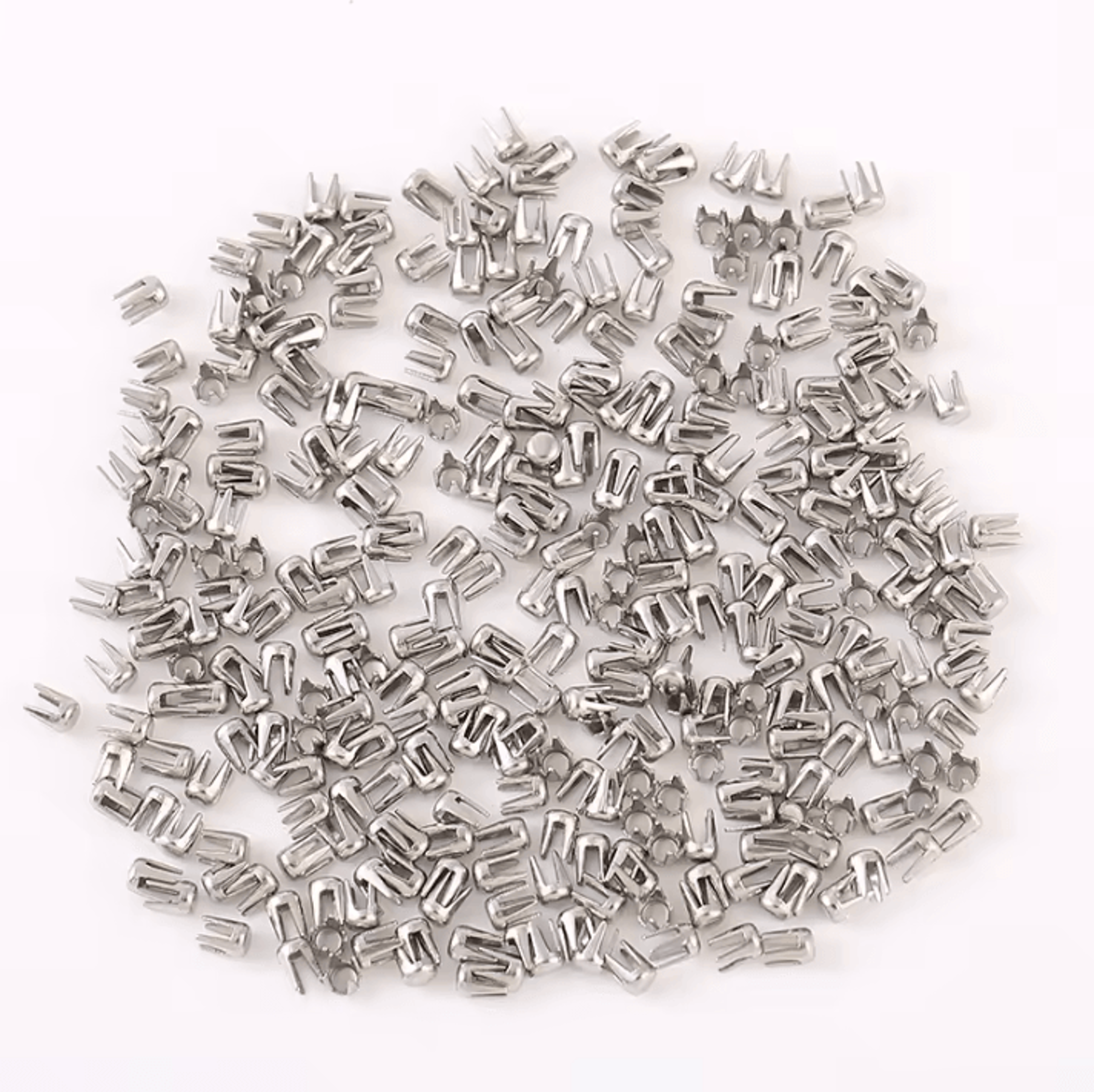 2.3mm stainless steel four claw rivets for pearl beading machines