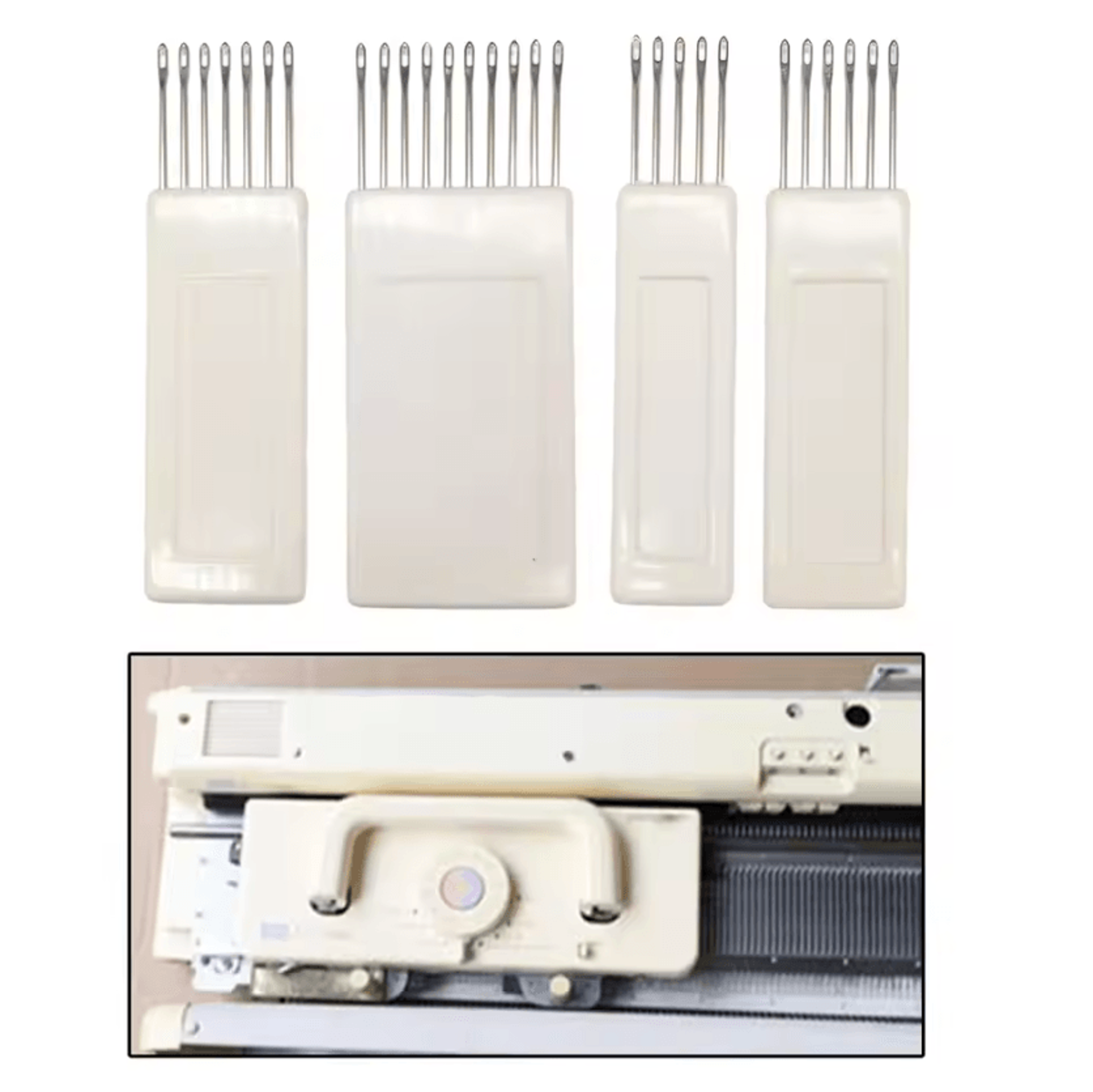 4-piece knitting machine transfer comb set - 5, 6, 7 & 10 needle tools