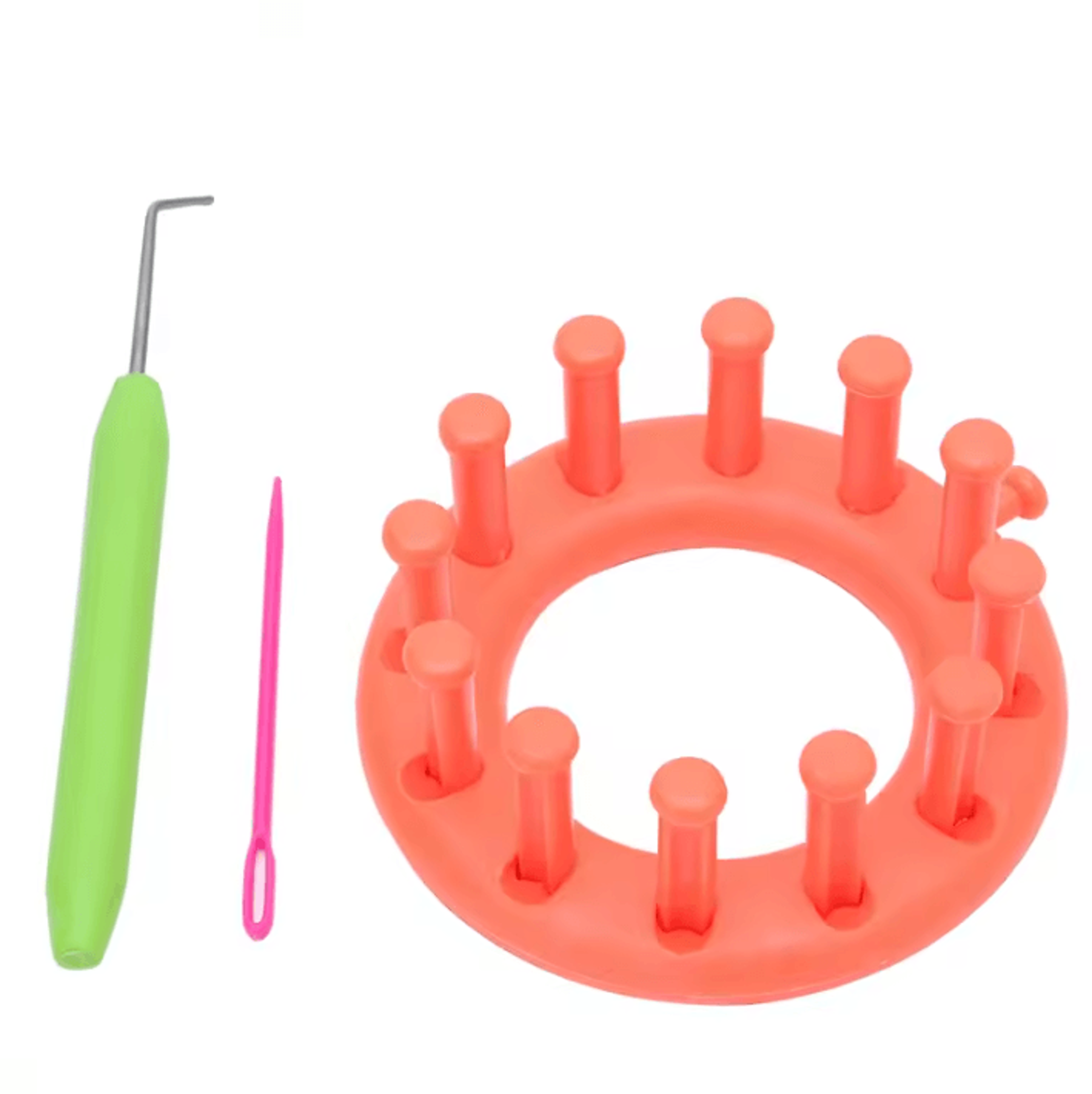 mini circular knitting loom kit for hats, scarves & yarn crafts